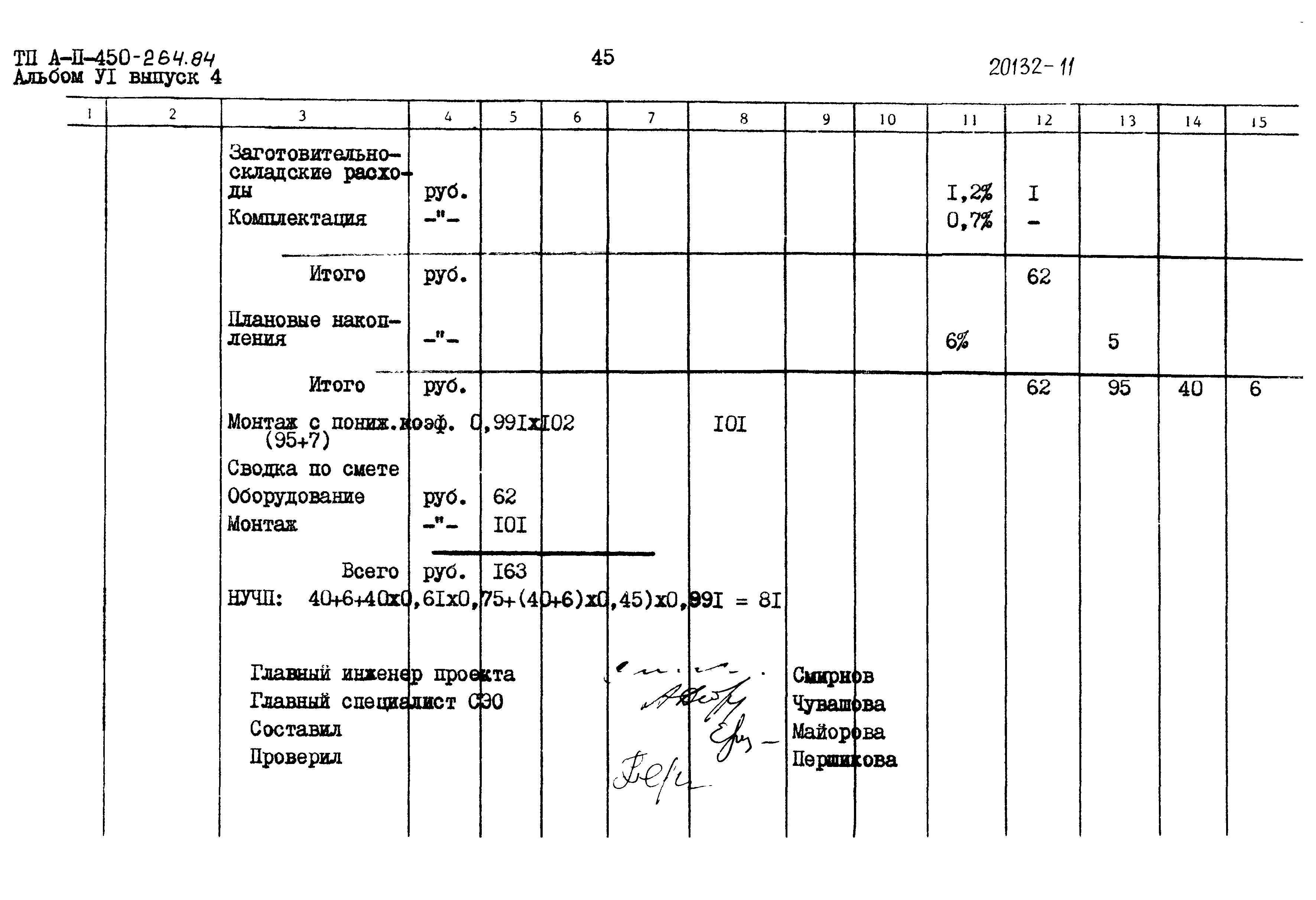 Типовой проект А-II-450-264.84