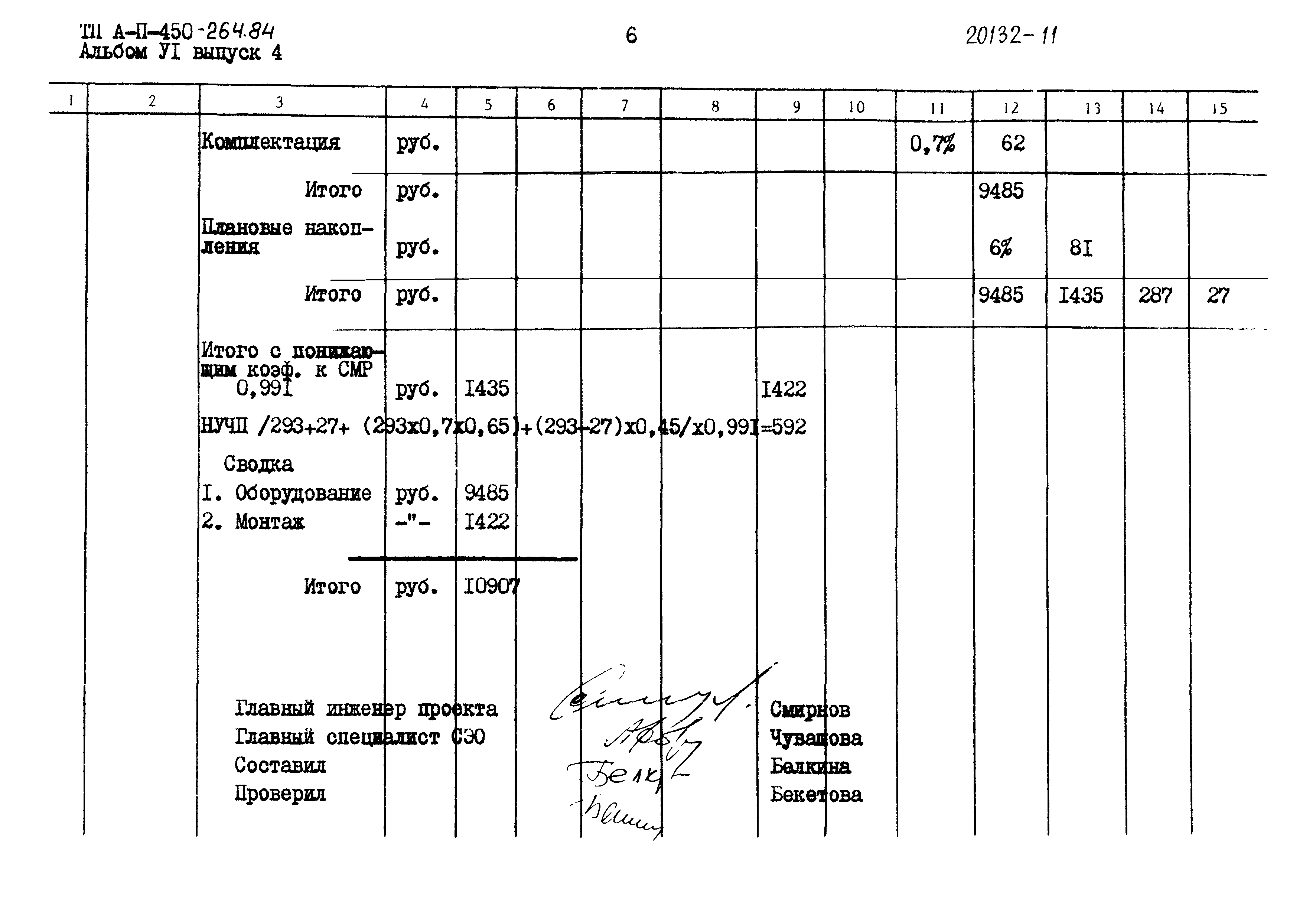 Типовой проект А-II-450-264.84