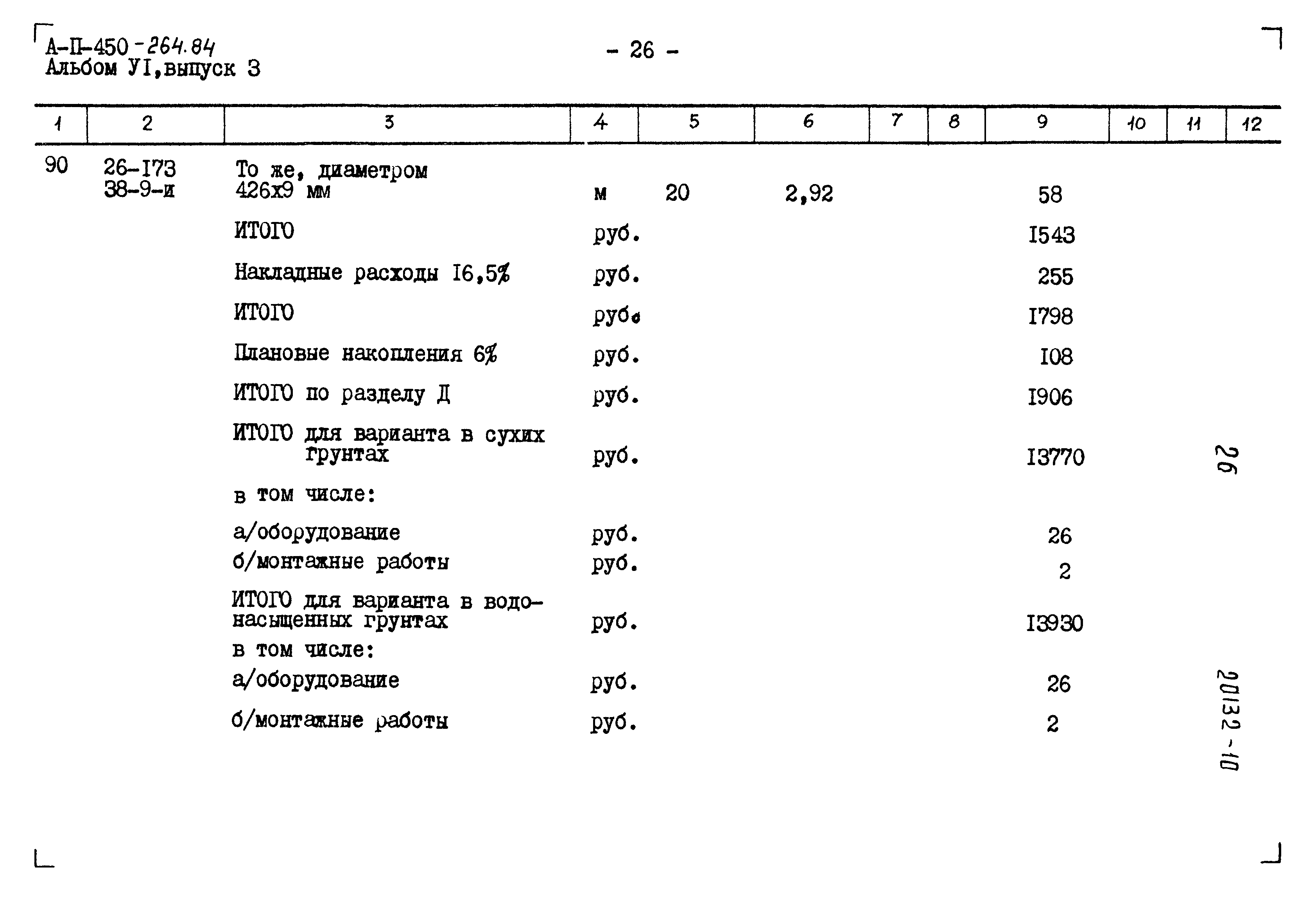 Типовой проект А-II-450-264.84