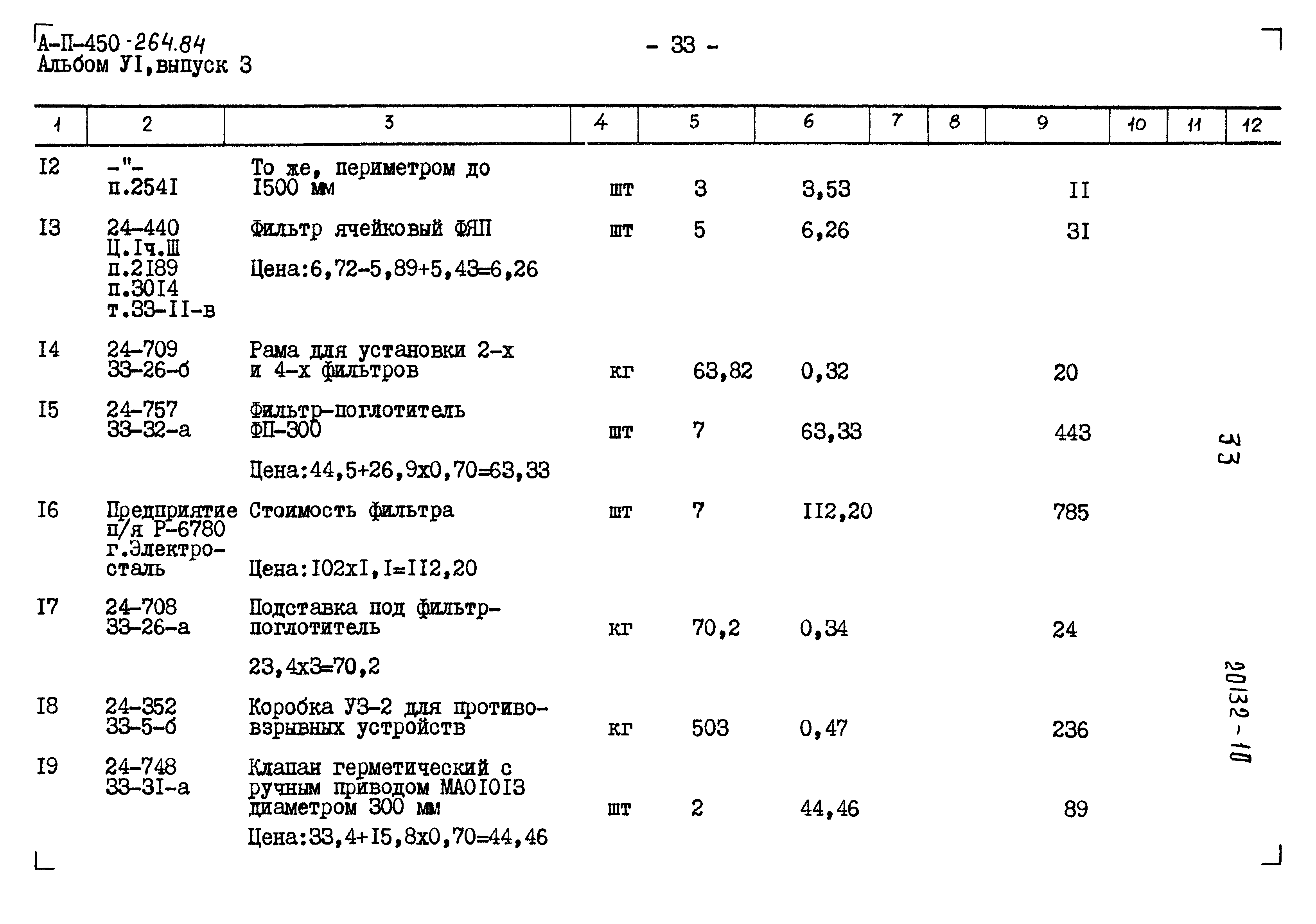 Типовой проект А-II-450-264.84