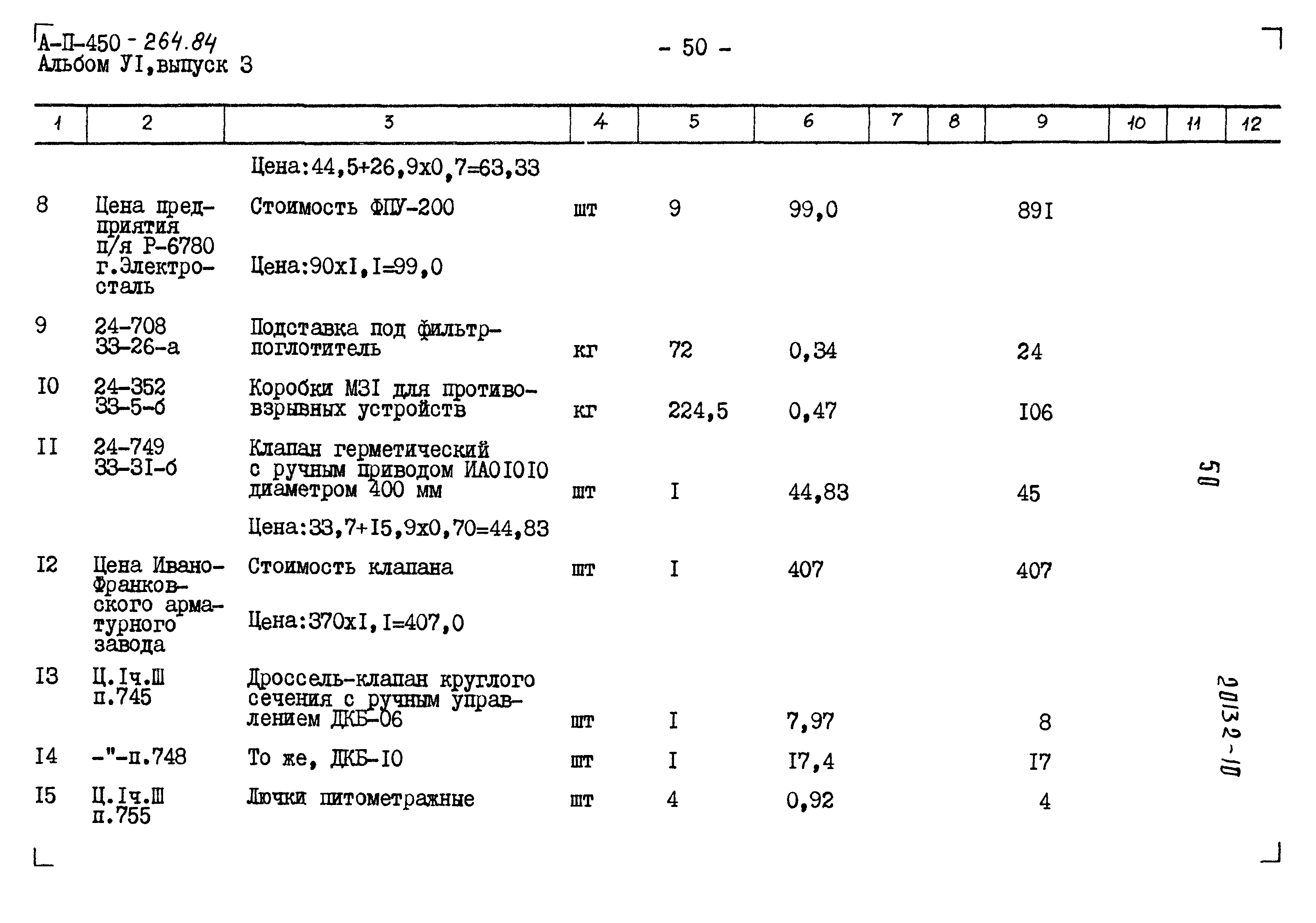 Типовой проект А-II-450-264.84