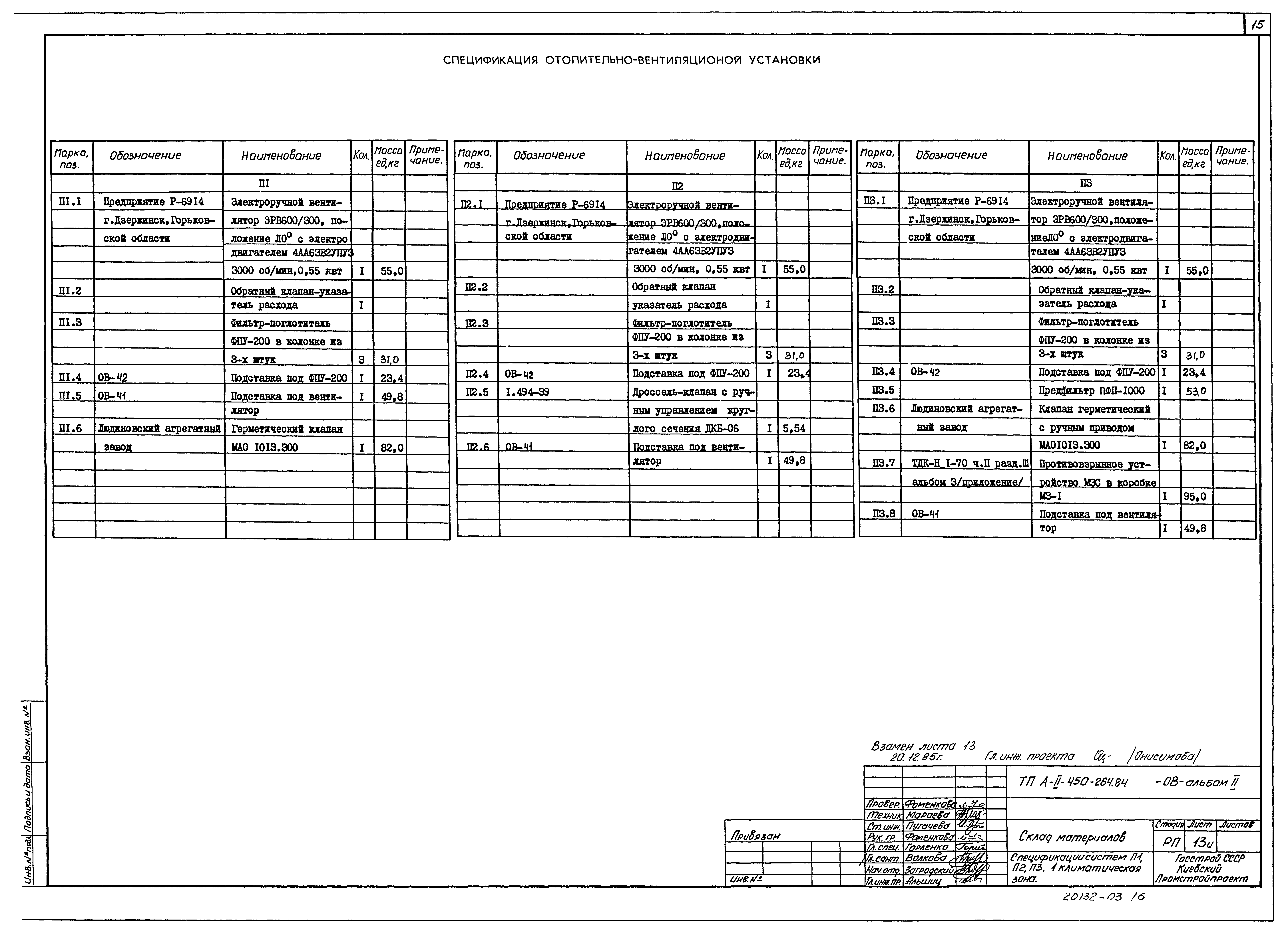 Типовой проект А-II-450-264.84