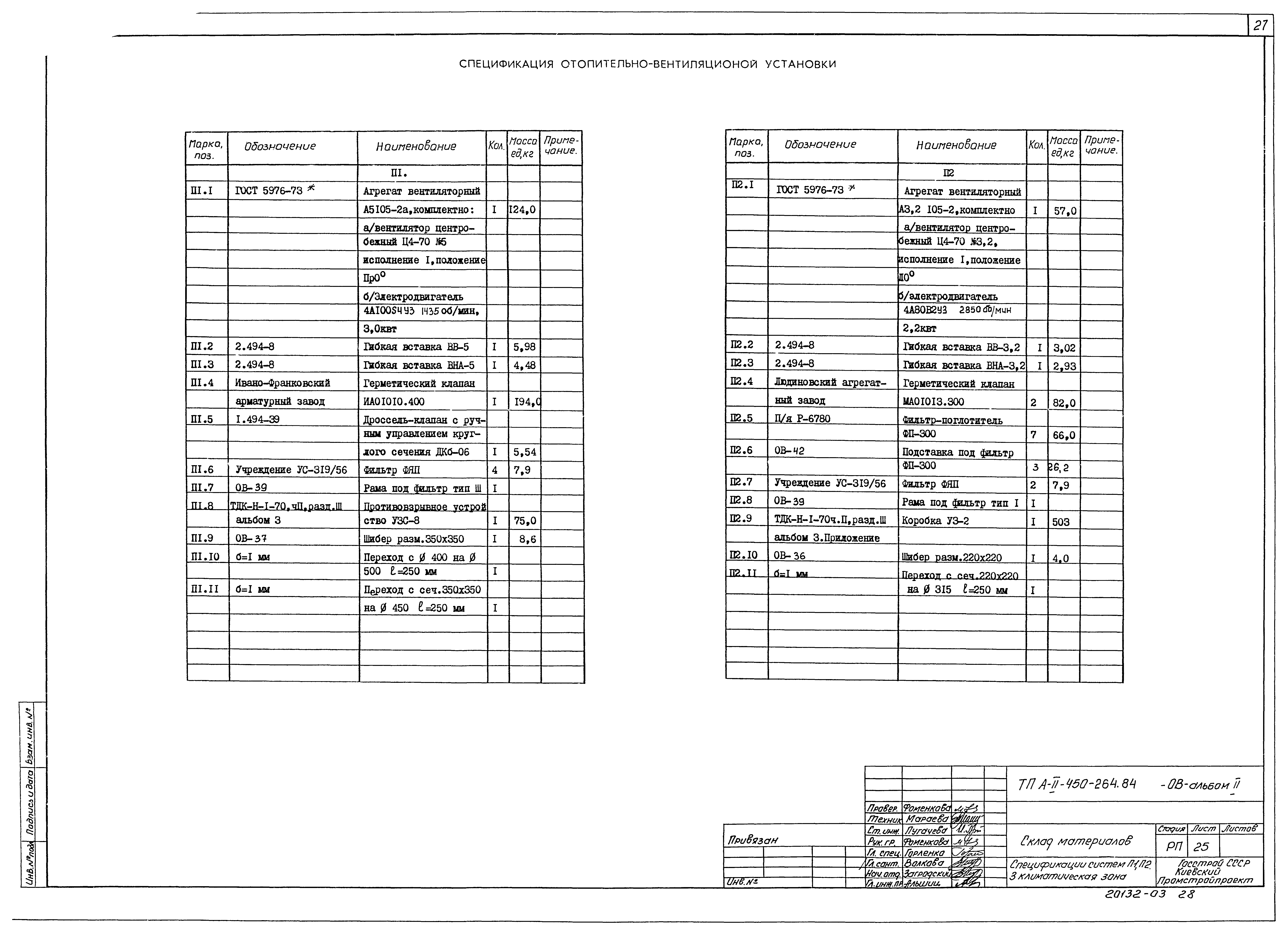 Типовой проект А-II-450-264.84