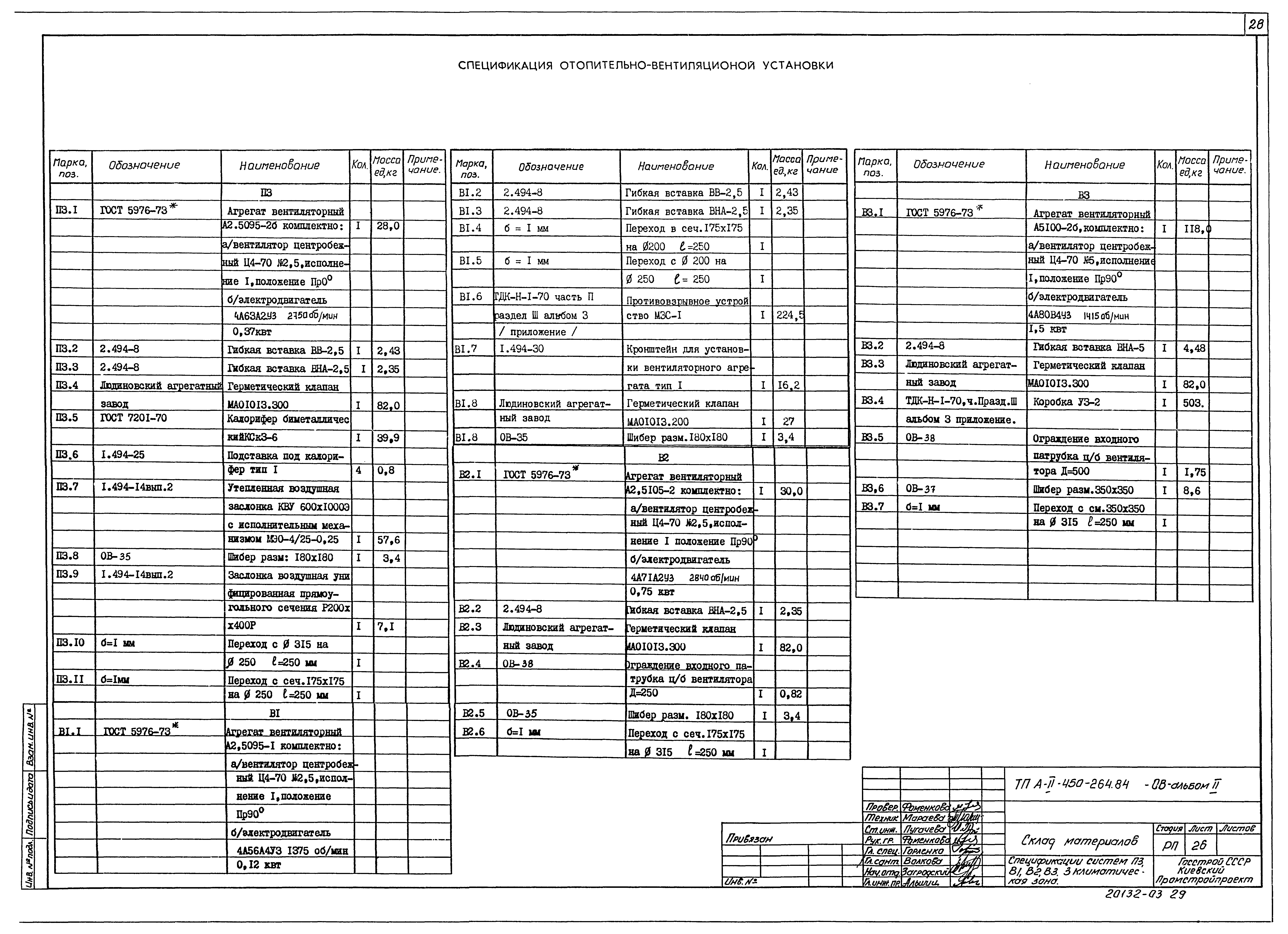 Типовой проект А-II-450-264.84