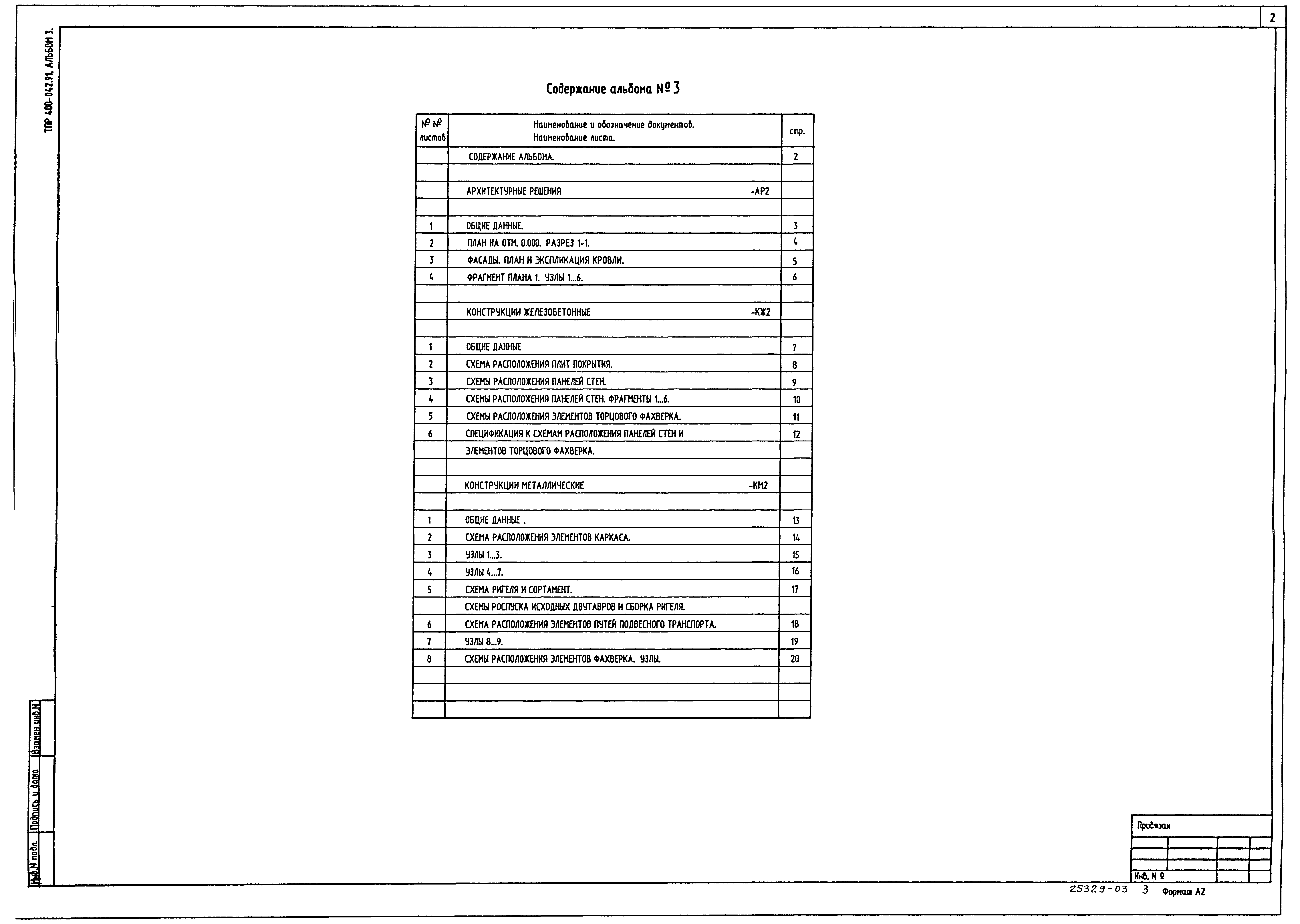 Типовые проектные решения 400-042.91