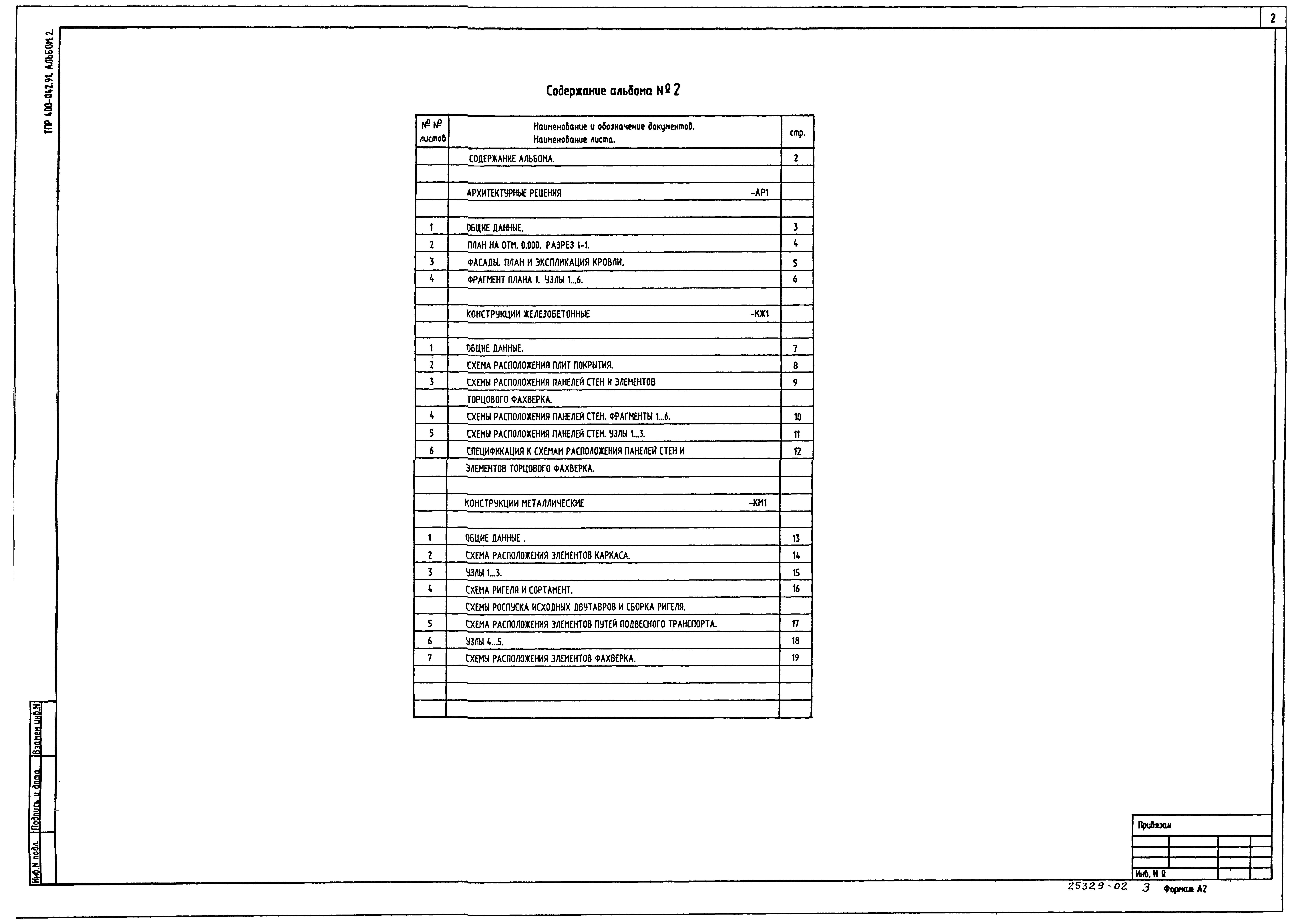 Типовые проектные решения 400-042.91