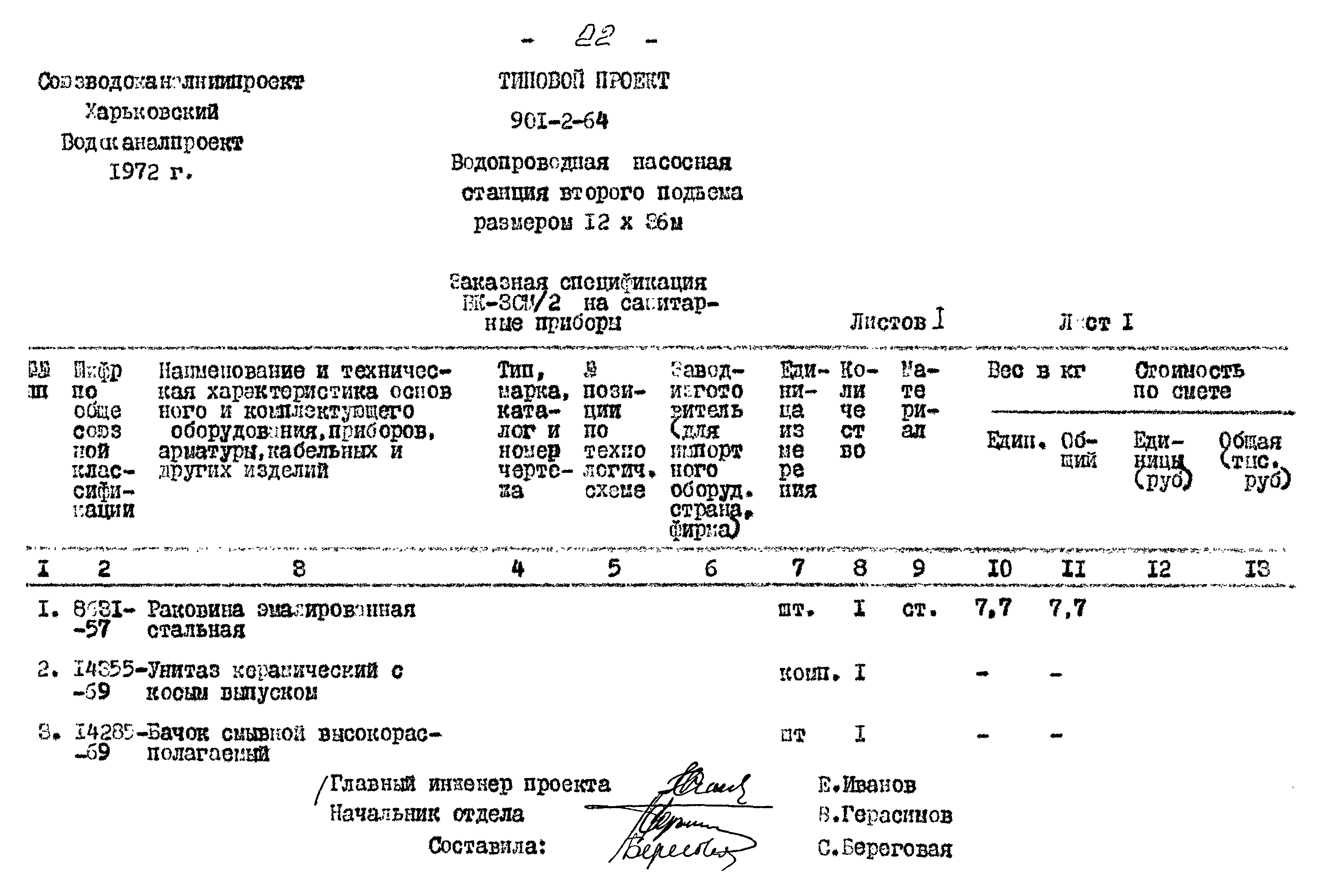 Типовой проект 901-2-64