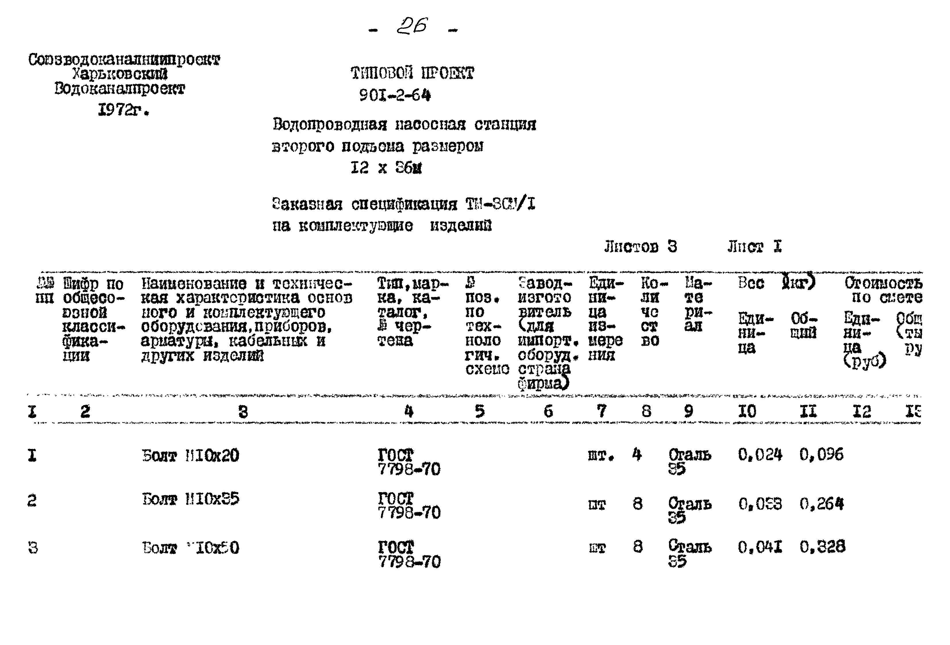 Типовой проект 901-2-64