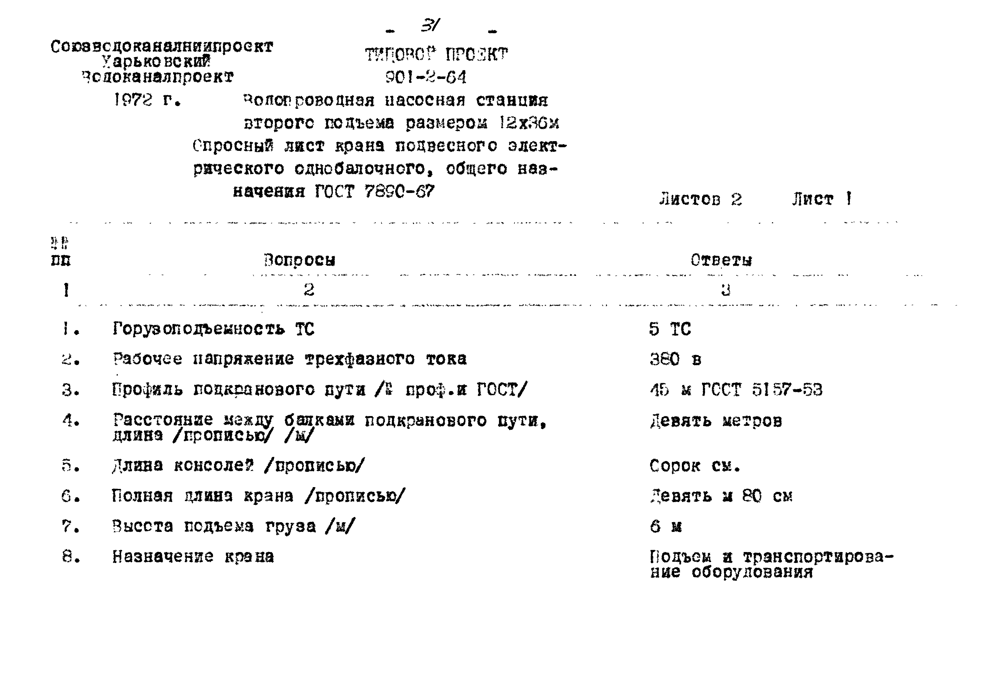 Типовой проект 901-2-64