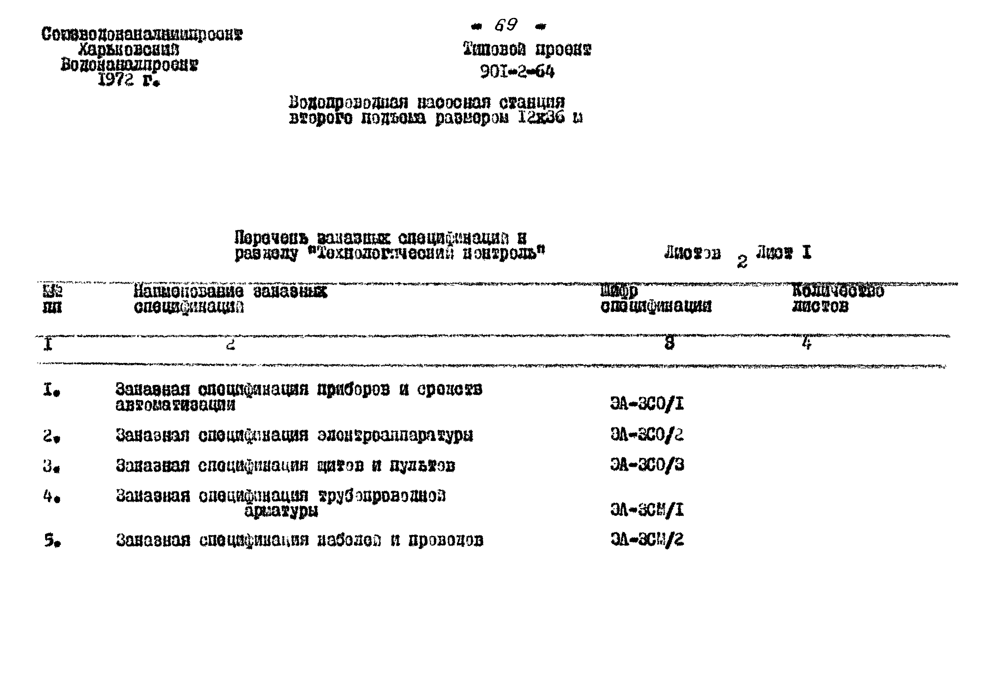 Типовой проект 901-2-64