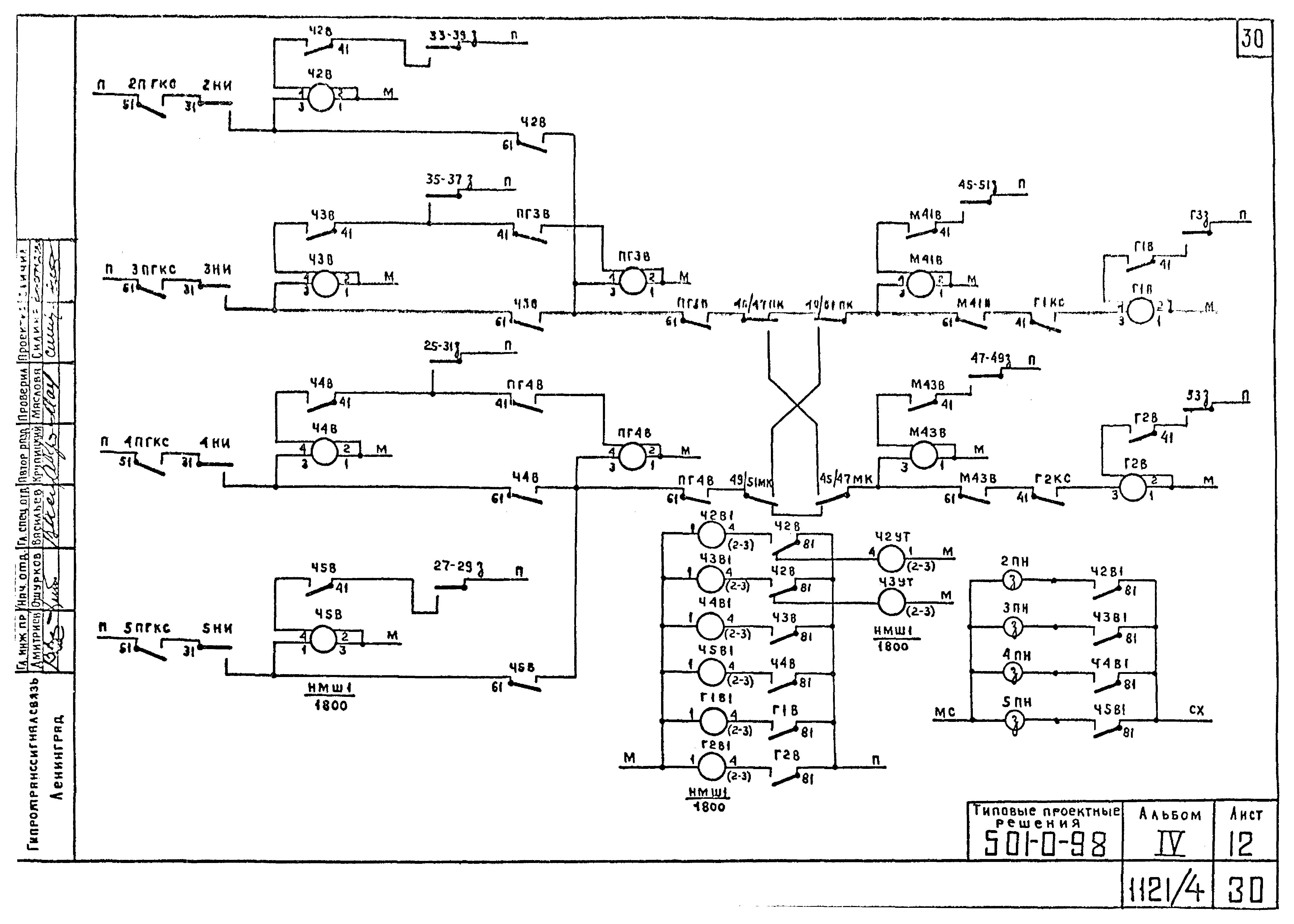 Типовые проектные решения 501-0-98