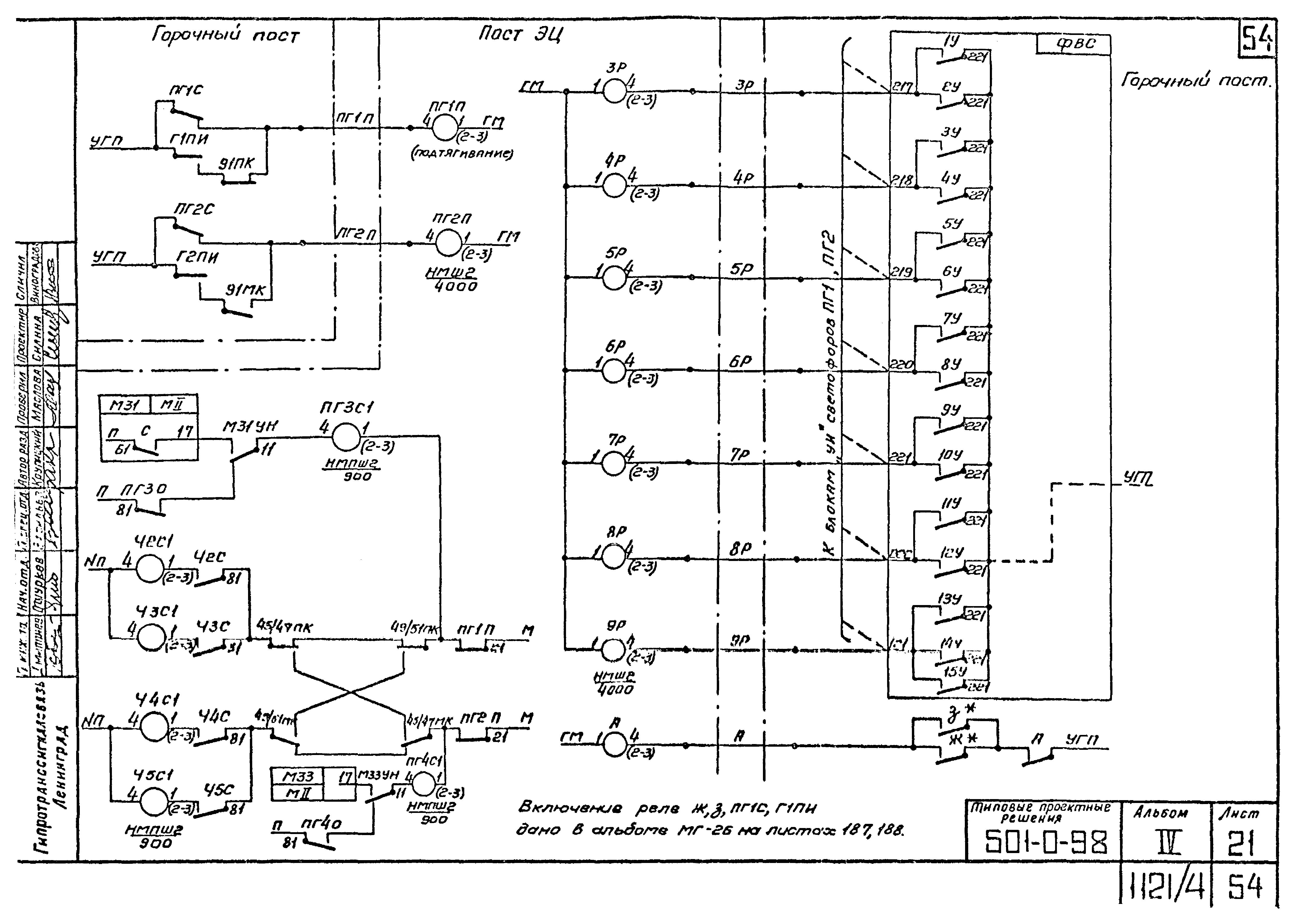 Типовые проектные решения 501-0-98