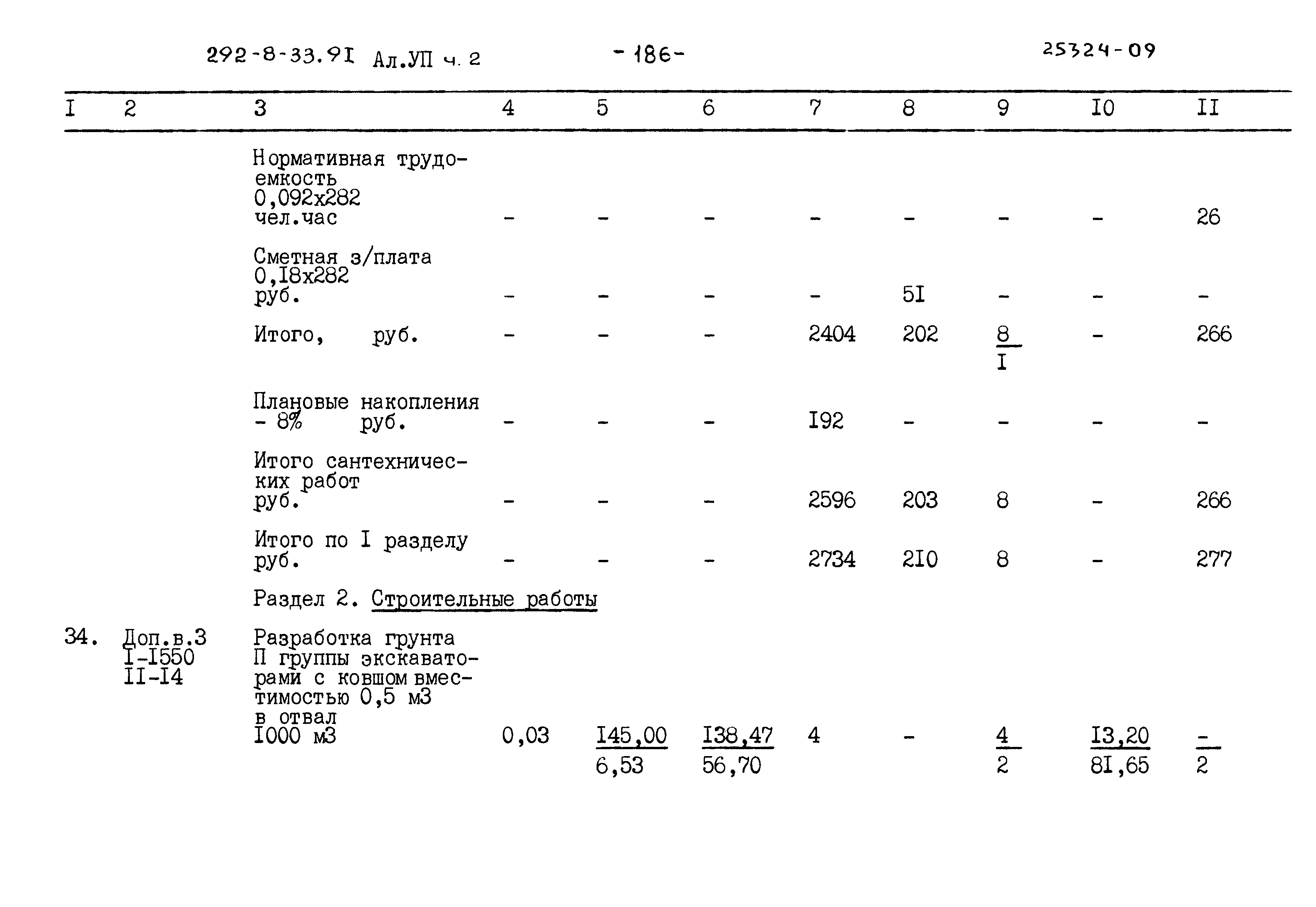 Типовой проект 292-8-33.91