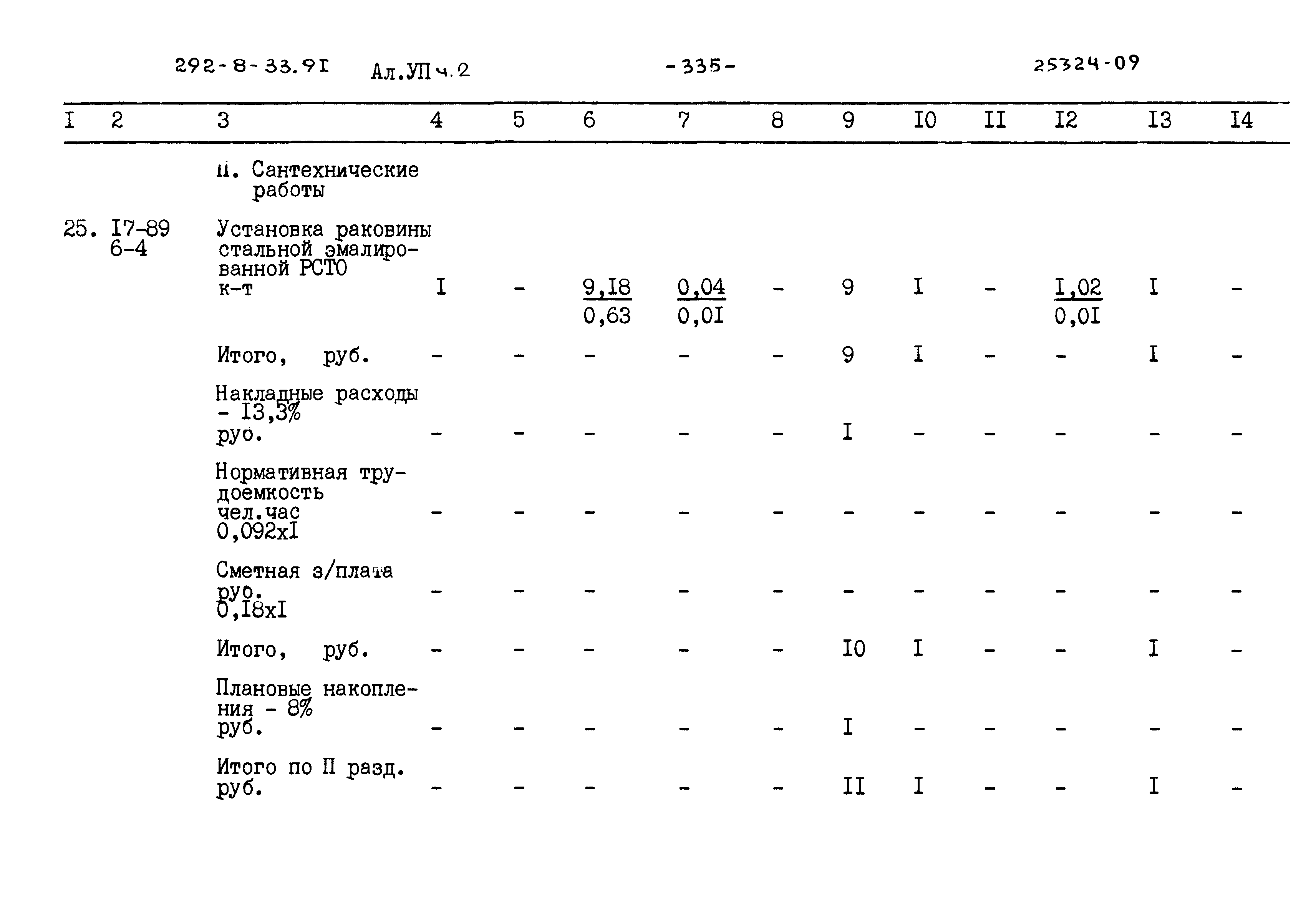 Типовой проект 292-8-33.91
