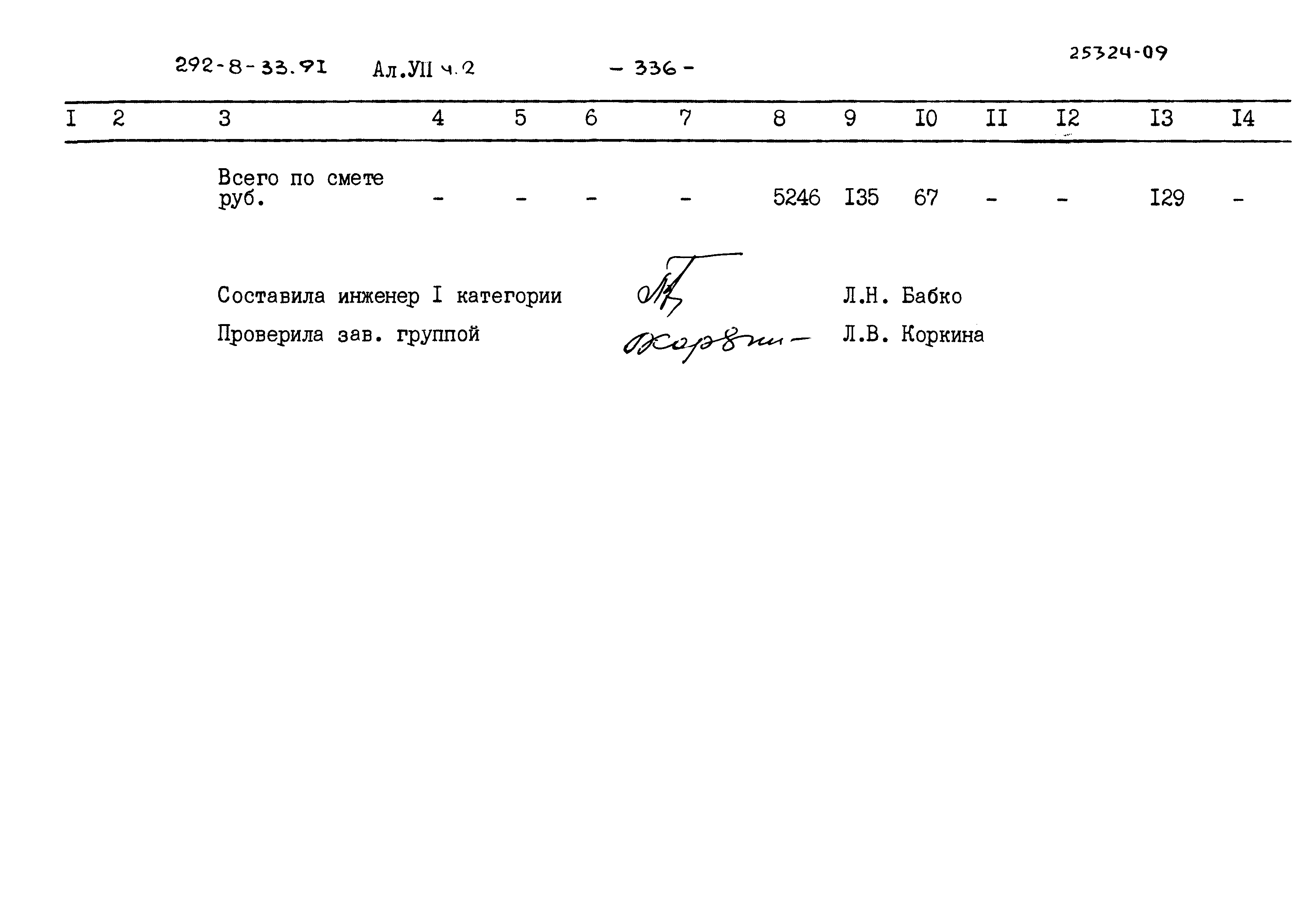 Типовой проект 292-8-33.91