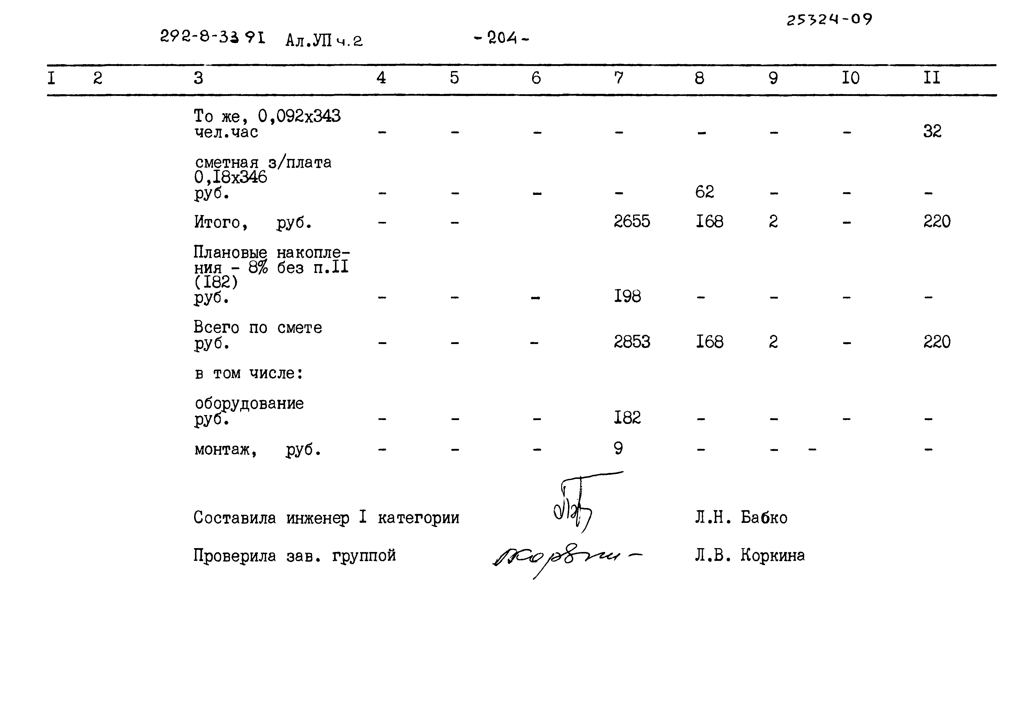 Типовой проект 292-8-33.91