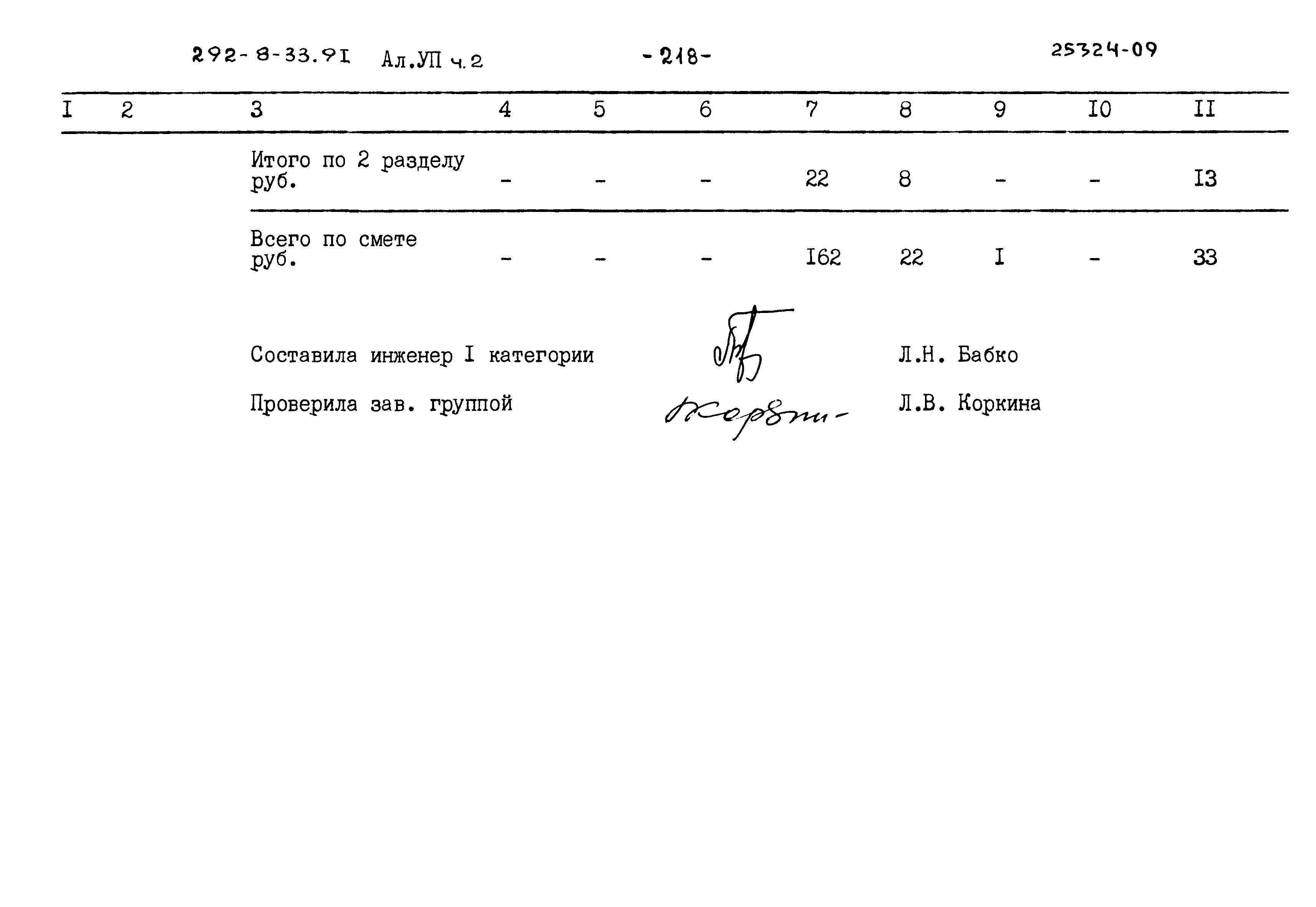 Типовой проект 292-8-33.91