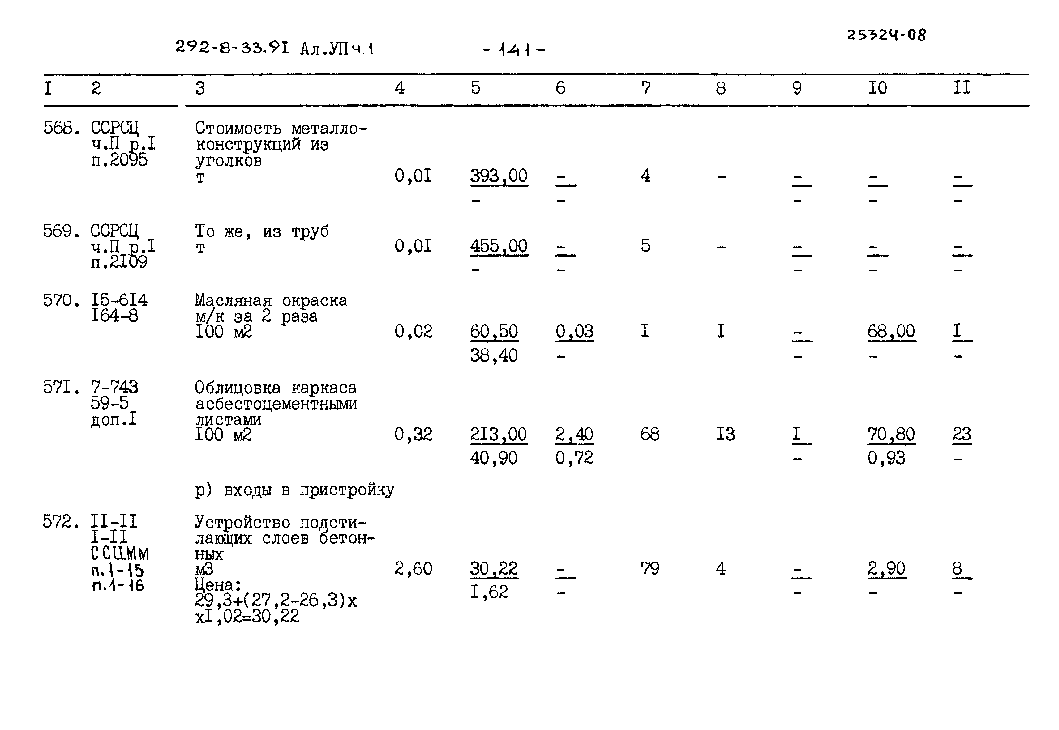 Типовой проект 292-8-33.91
