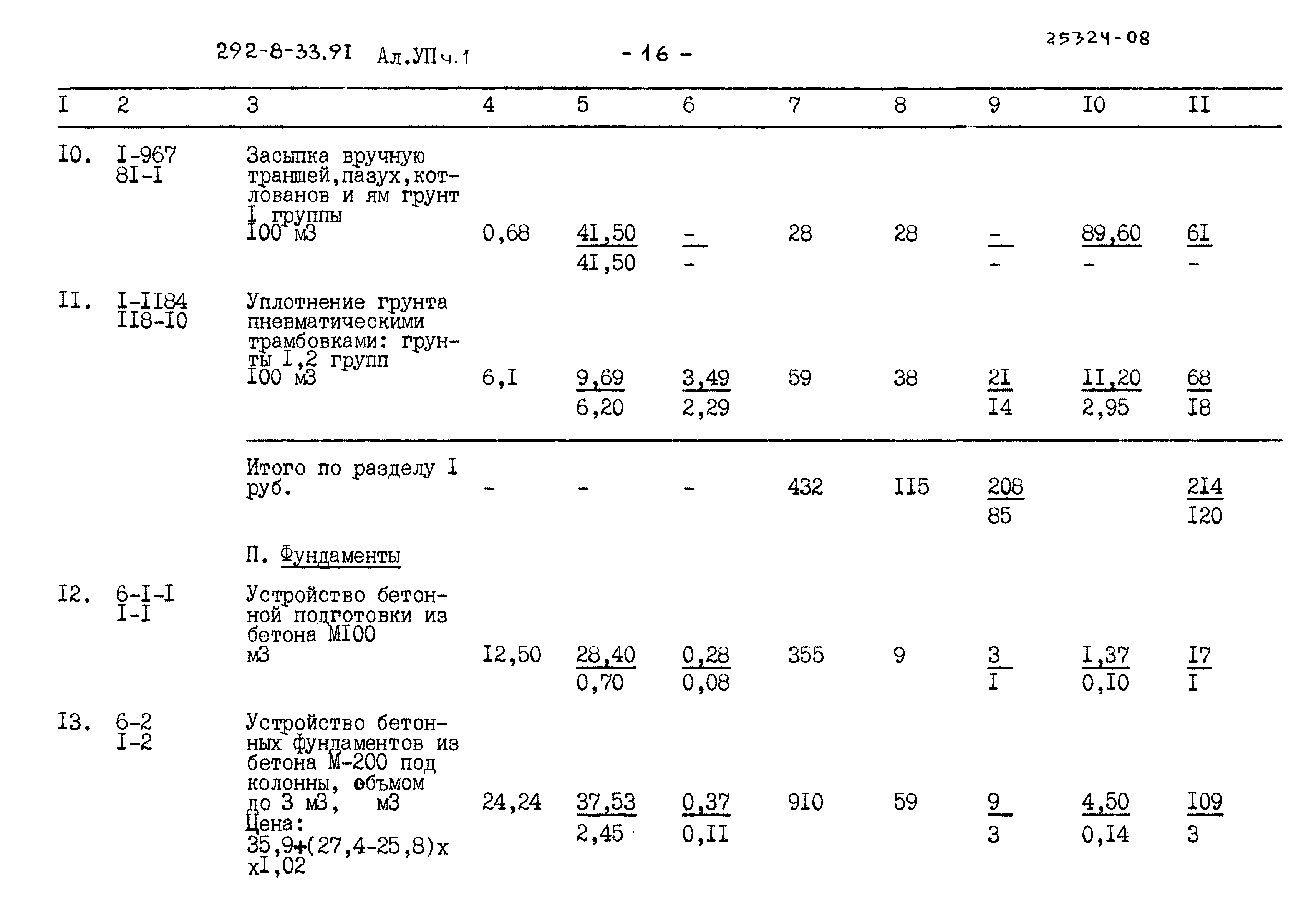 Типовой проект 292-8-33.91
