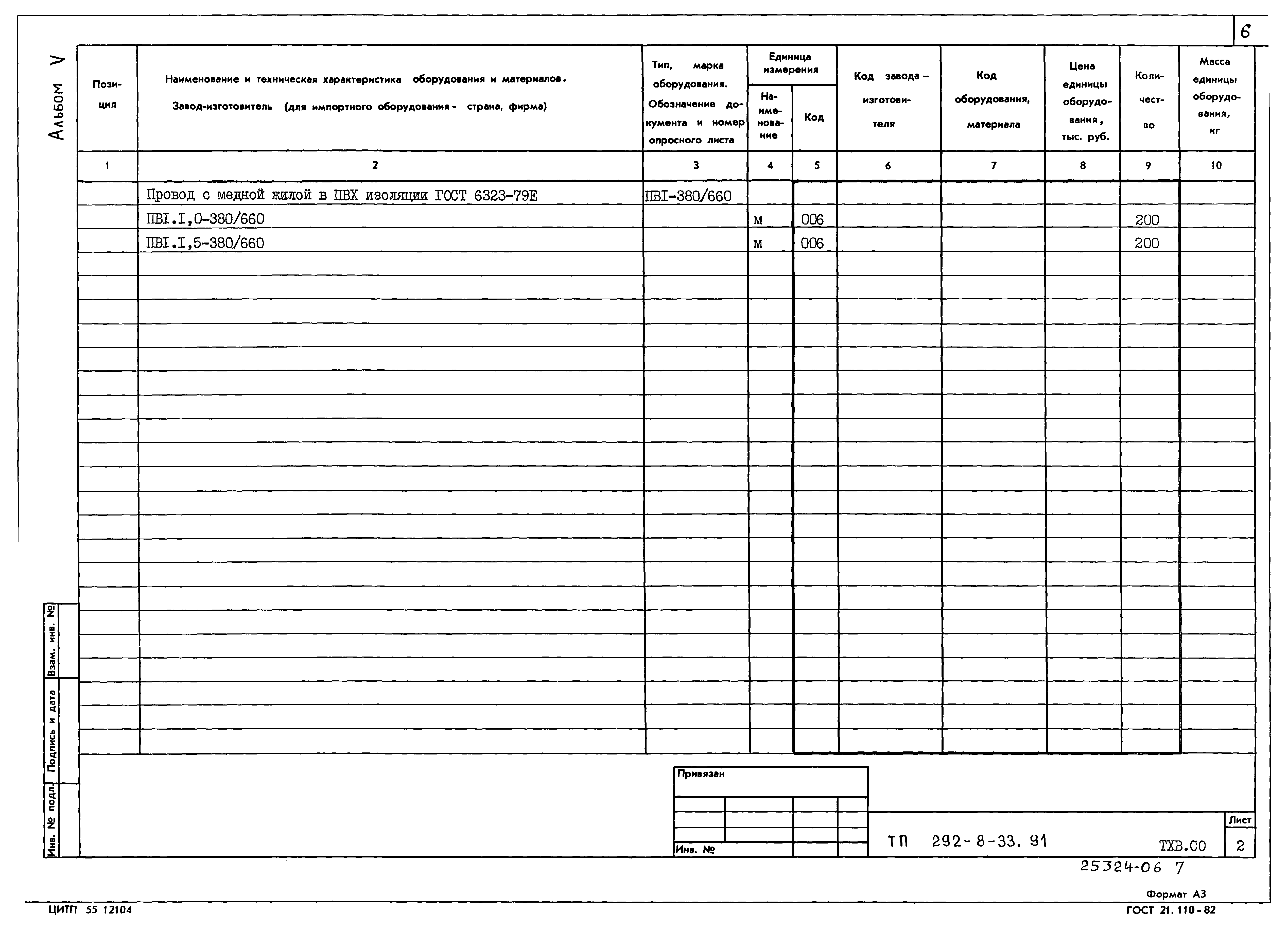 Типовой проект 292-8-33.91