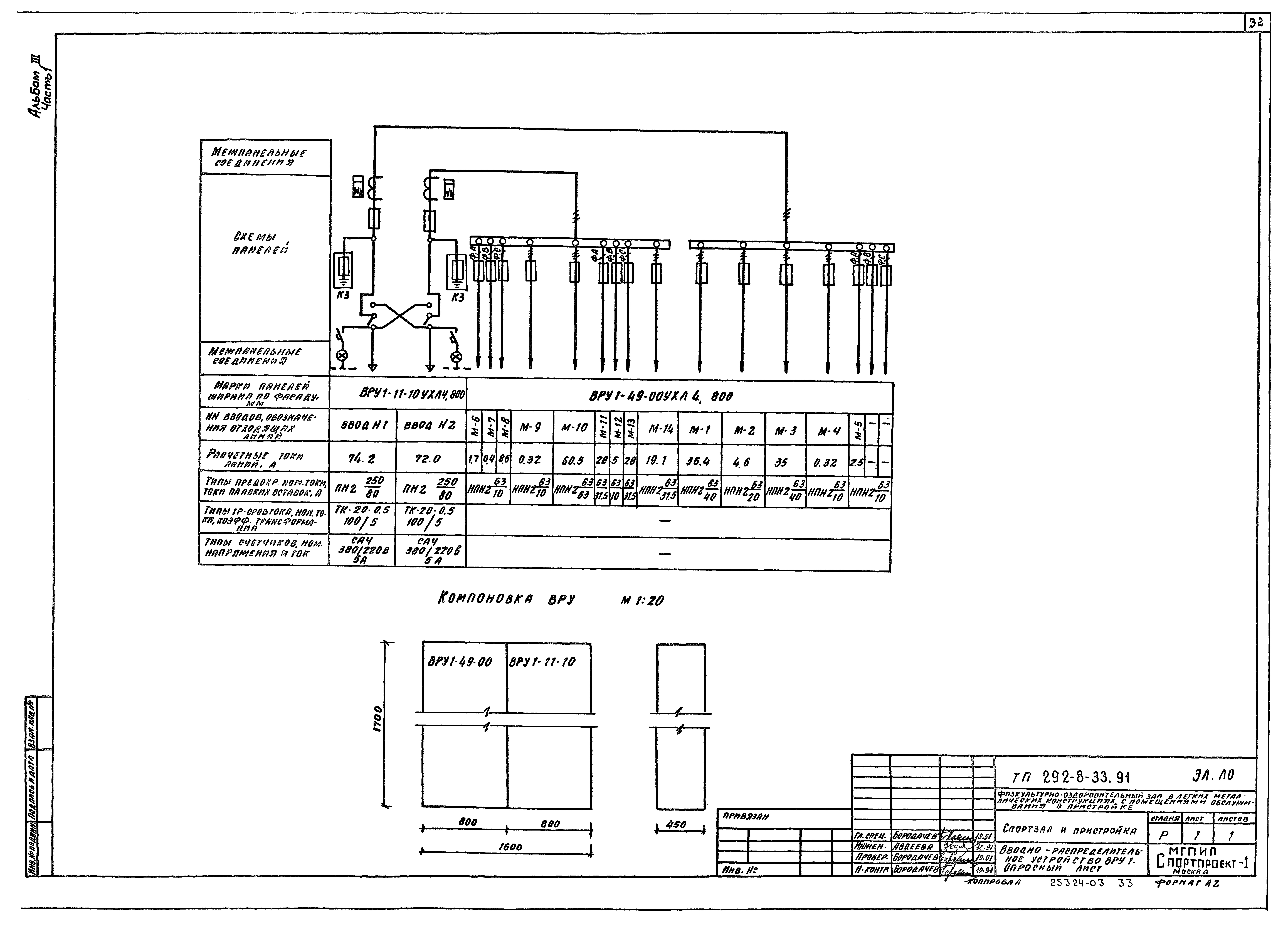 Типовой проект 292-8-33.91