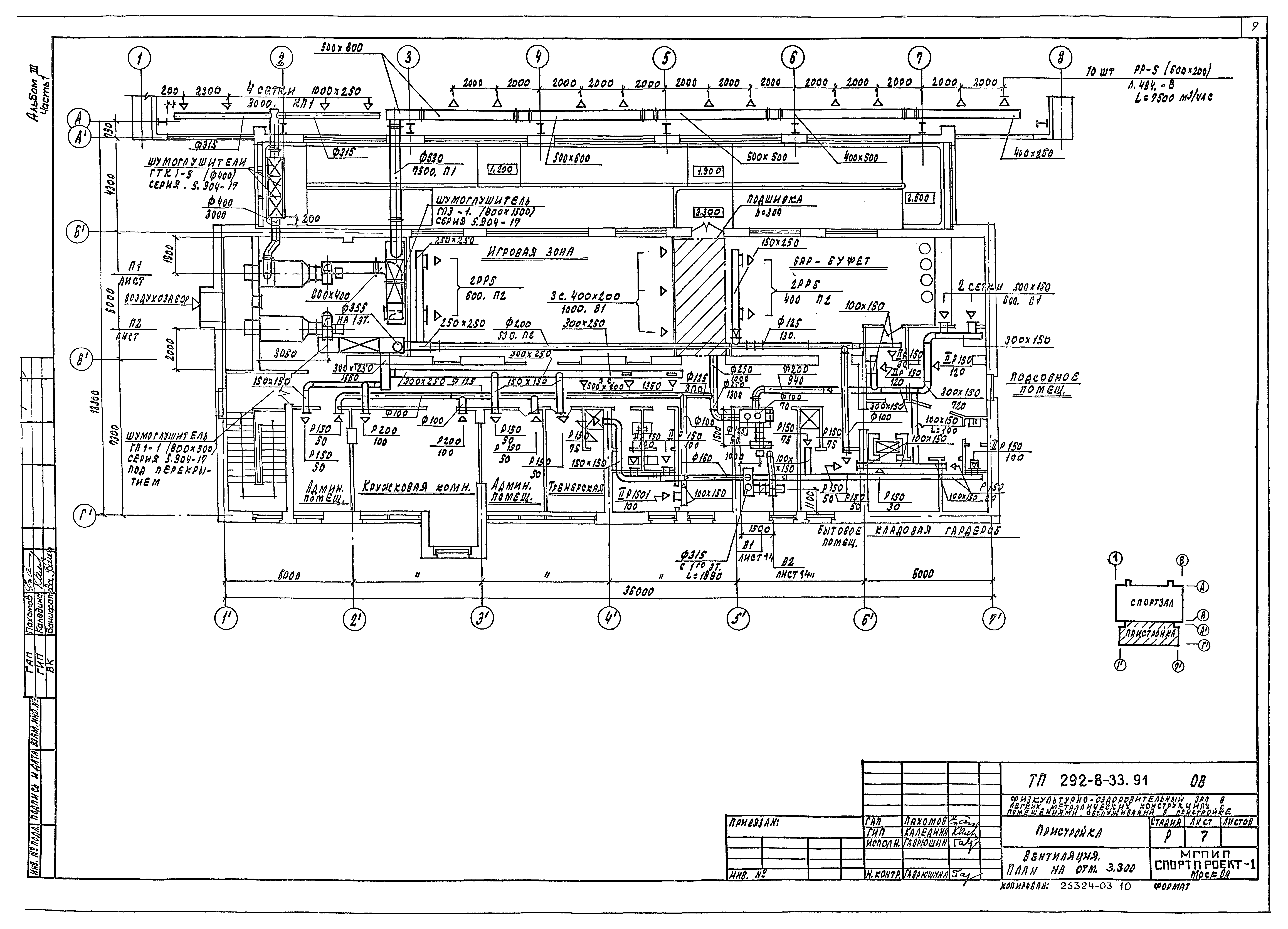Типовой проект 292-8-33.91