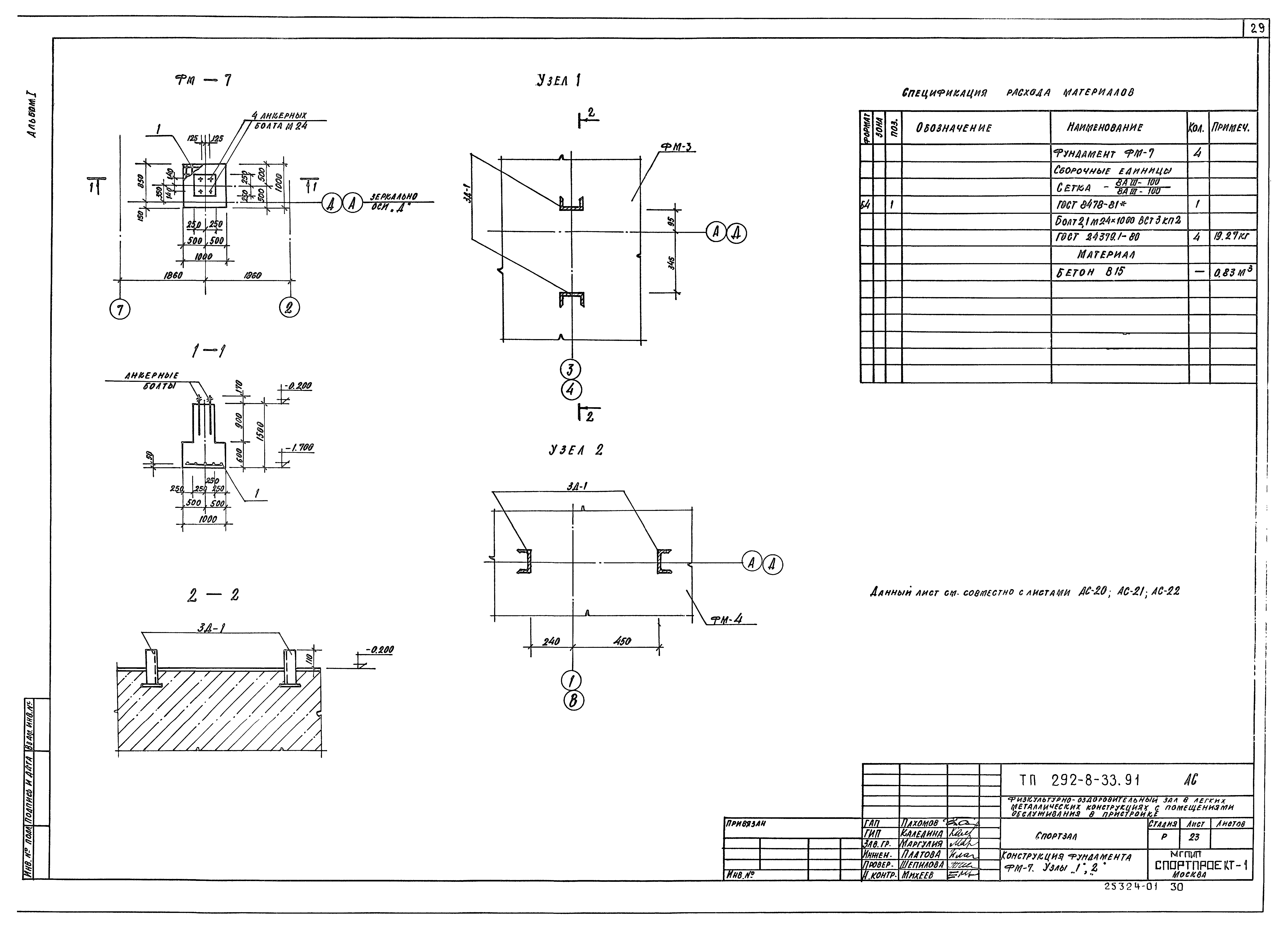 Типовой проект 292-8-33.91