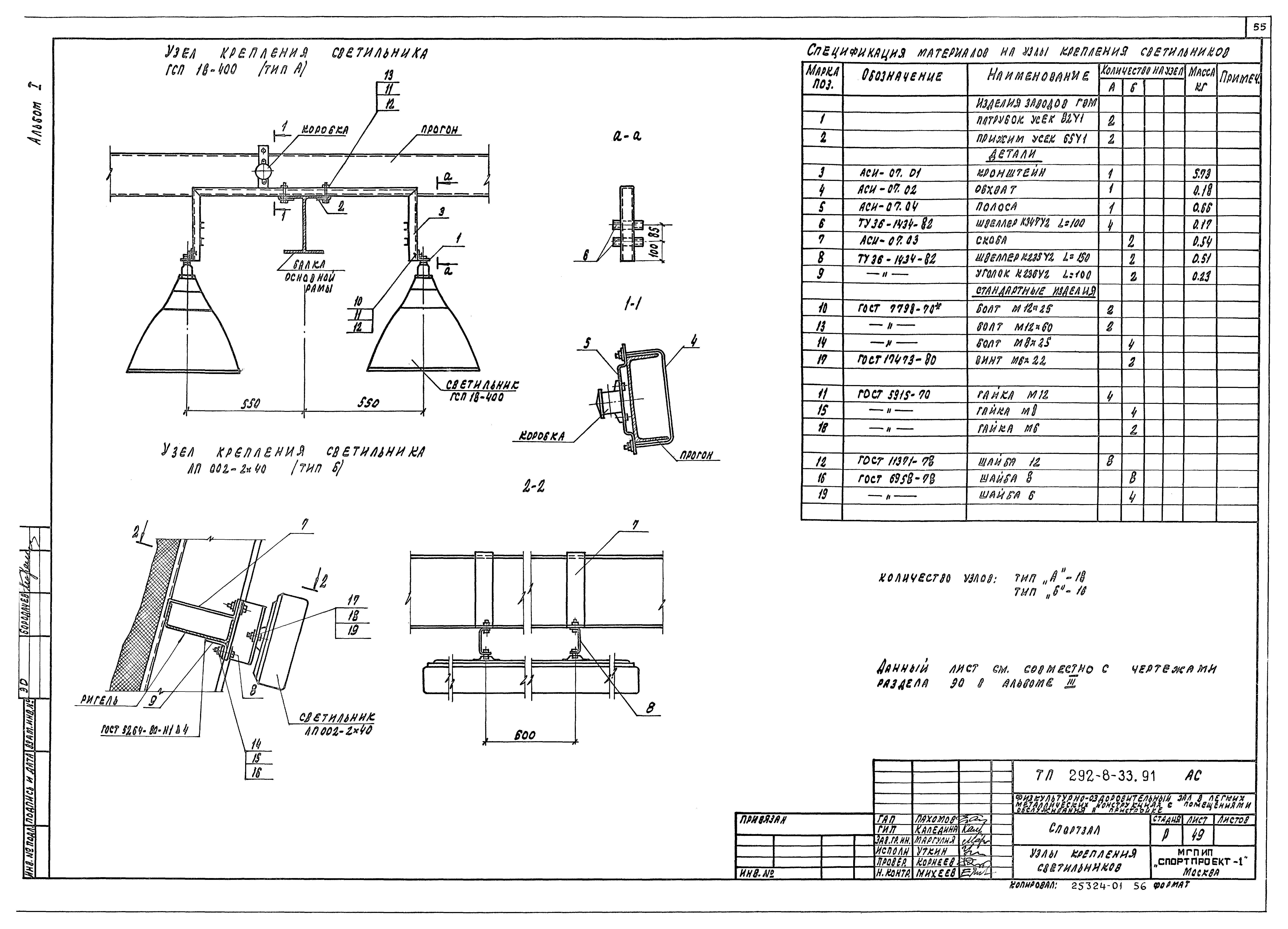Типовой проект 292-8-33.91