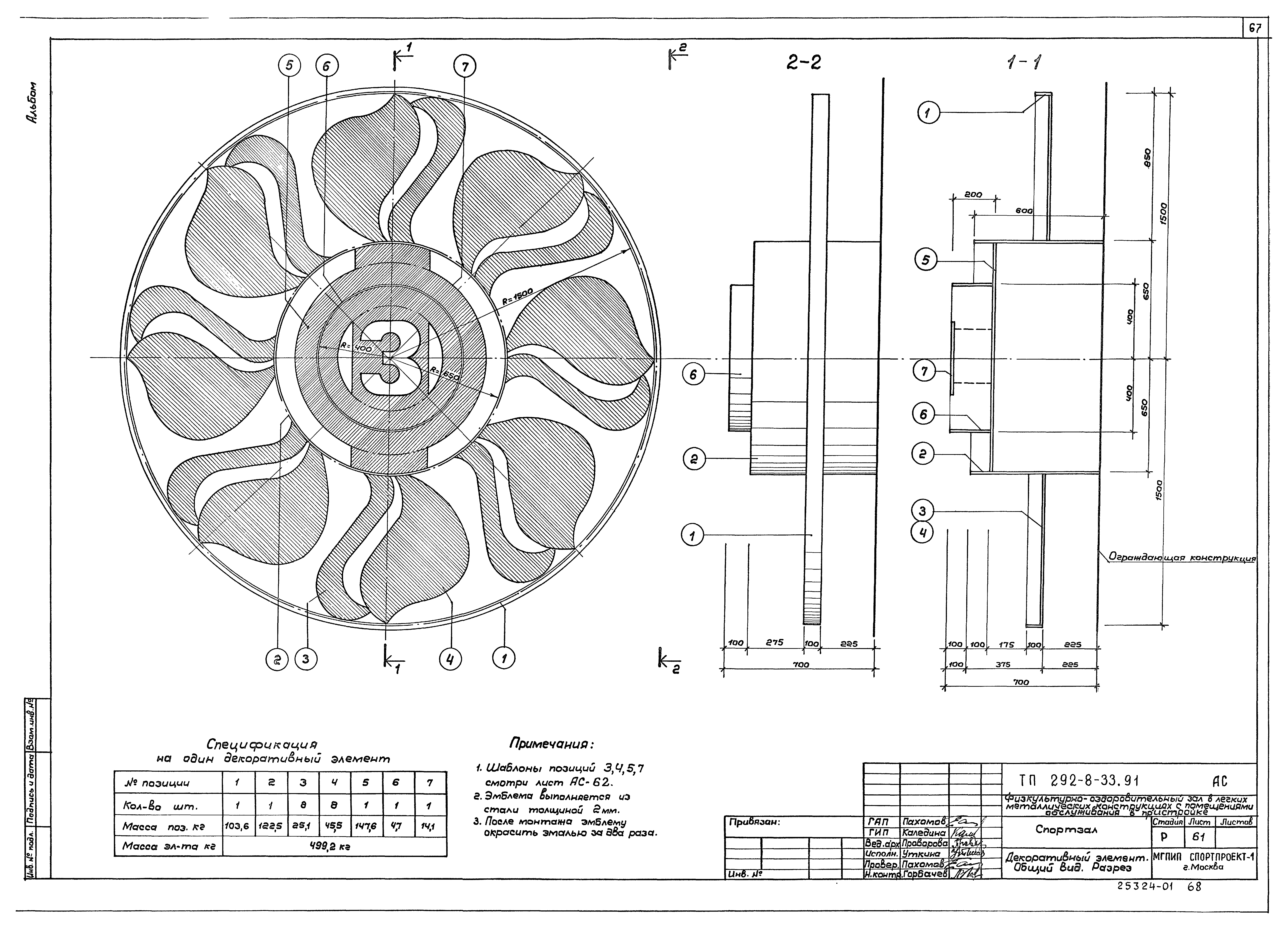 Типовой проект 292-8-33.91