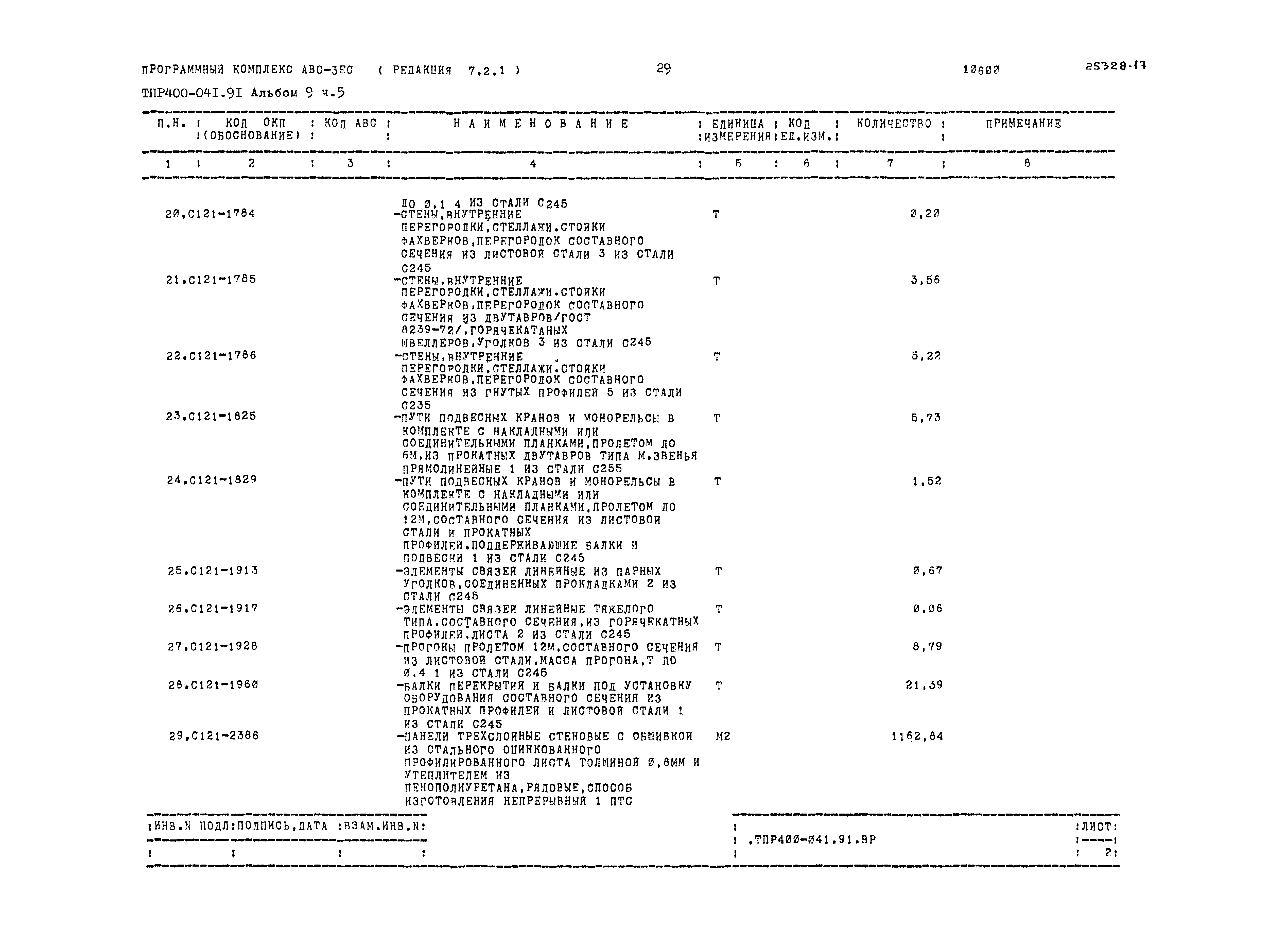 Типовые проектные решения 400-041.91