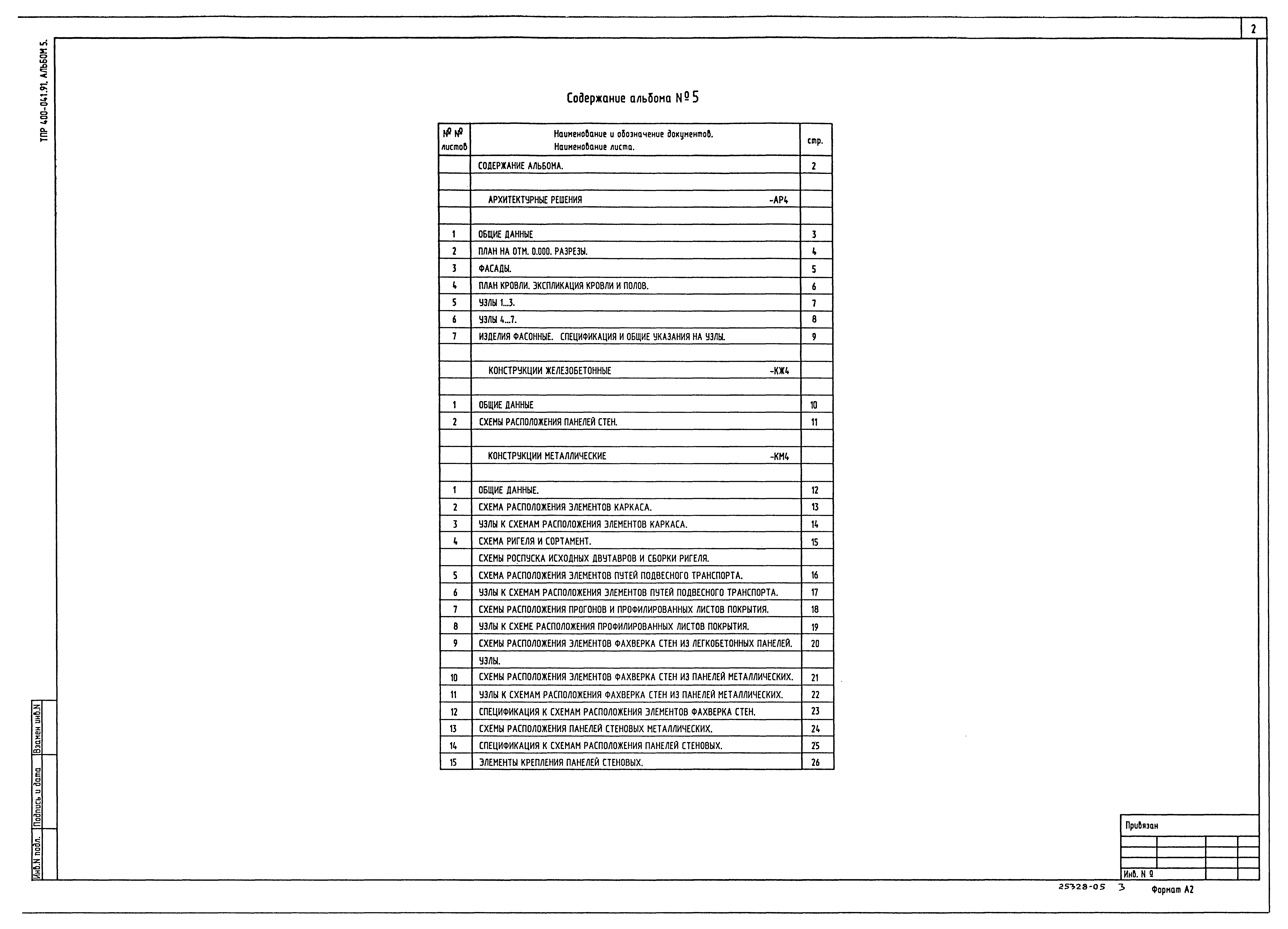 Типовые проектные решения 400-041.91