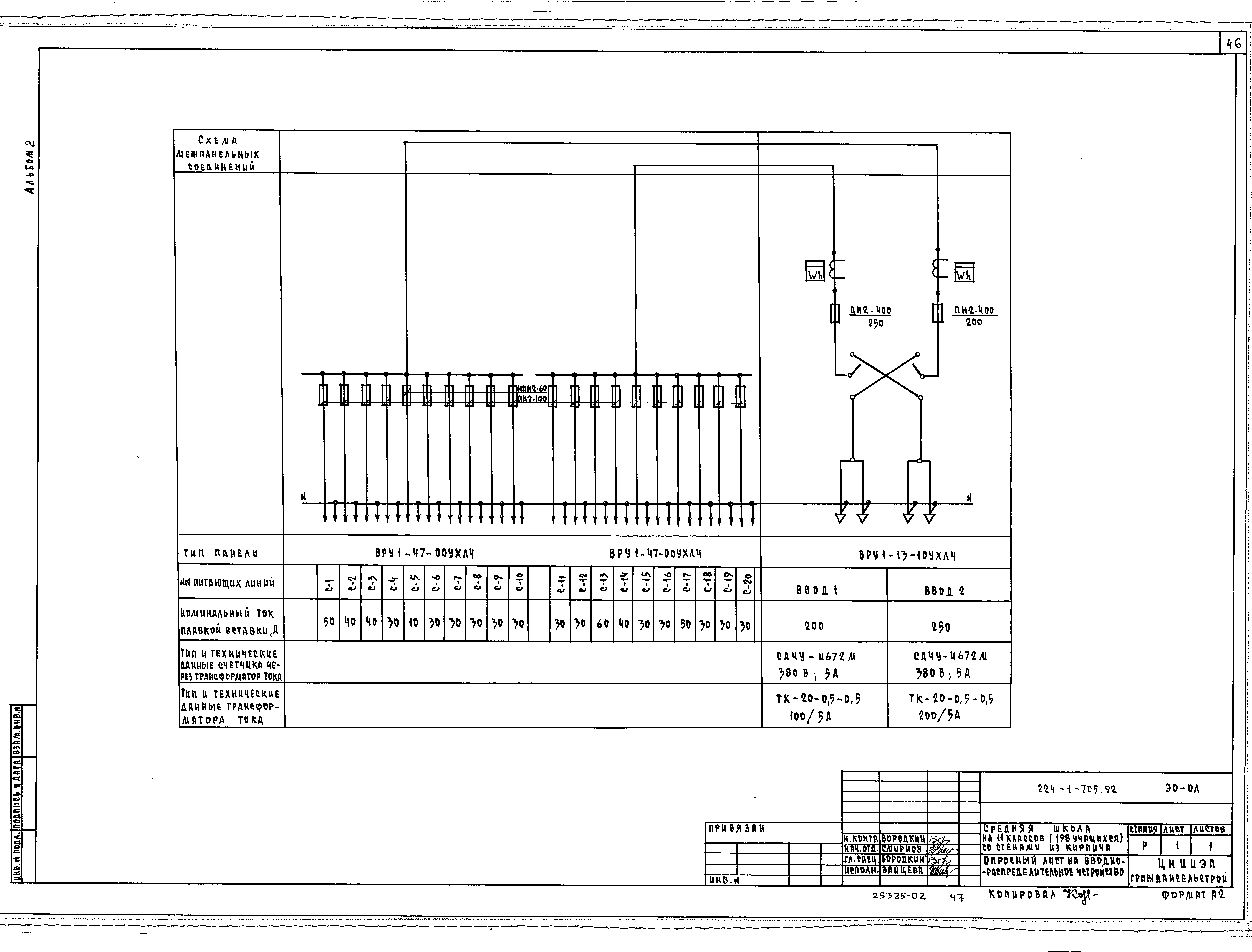 Типовой проект 224-1-705.92