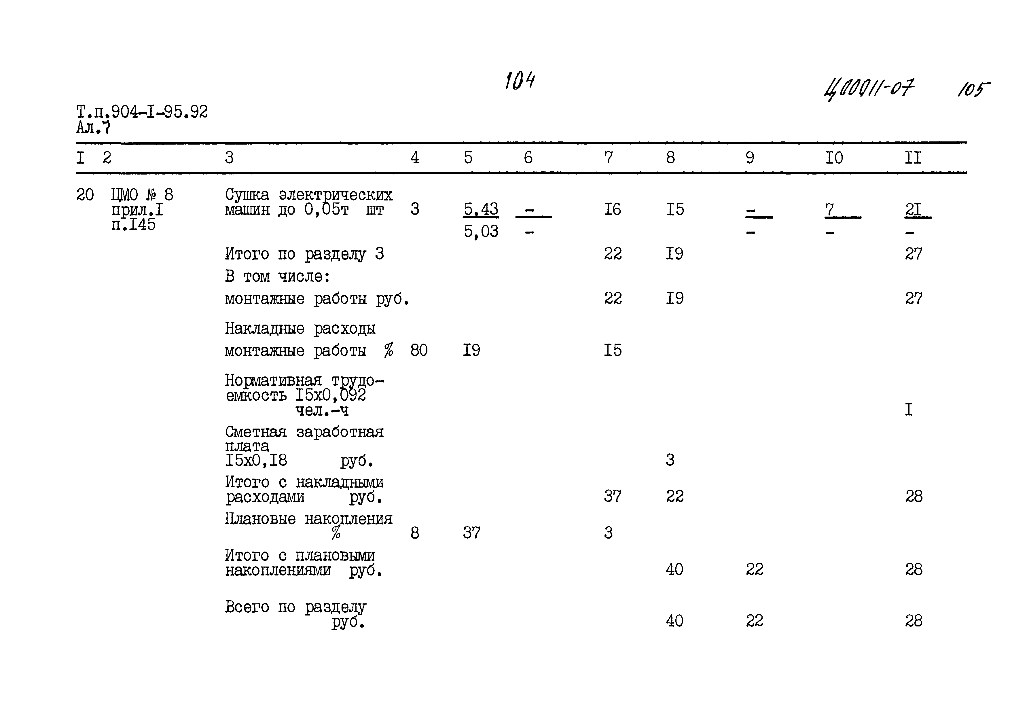 Типовой проект 904-1-95.92