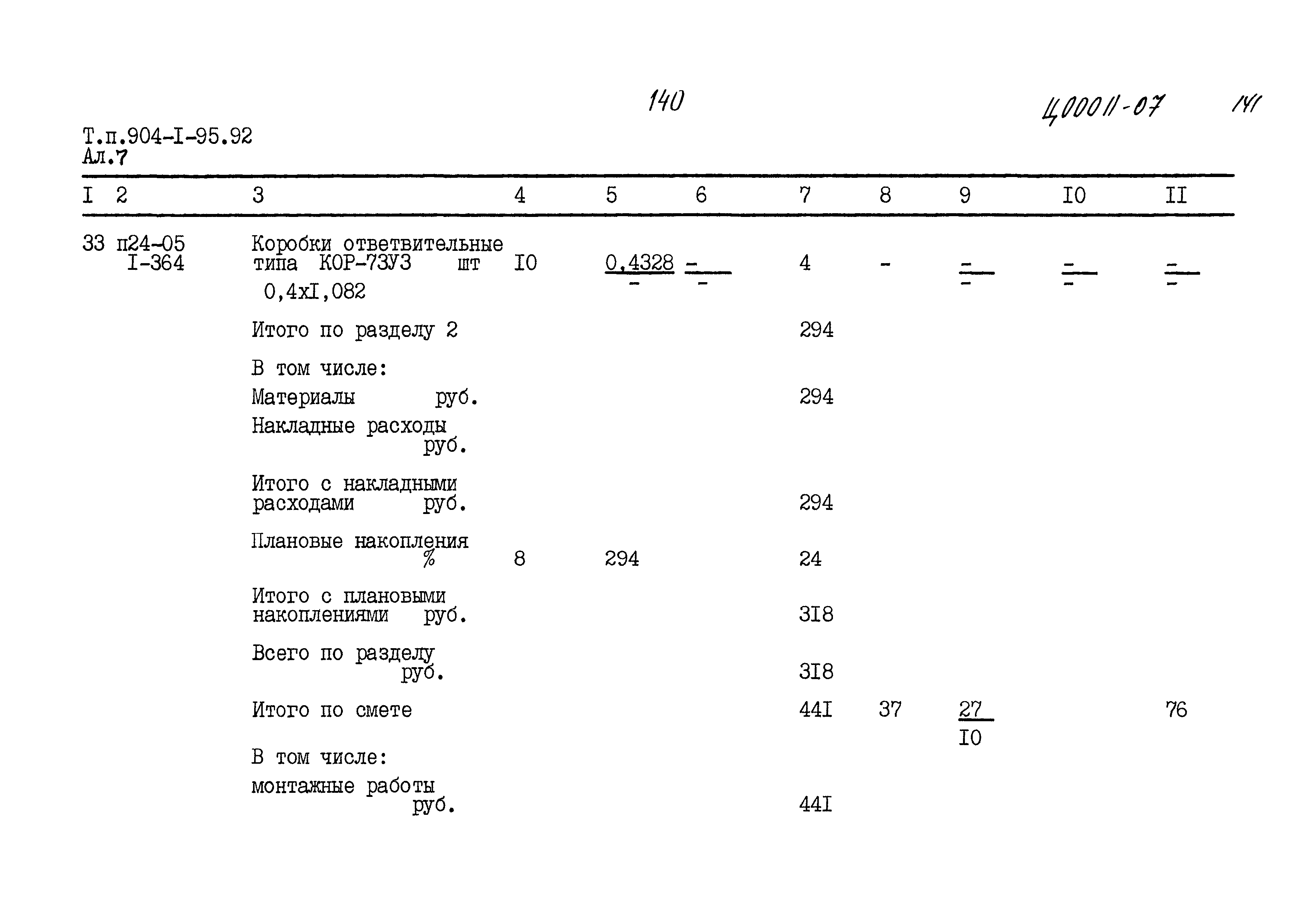 Типовой проект 904-1-95.92