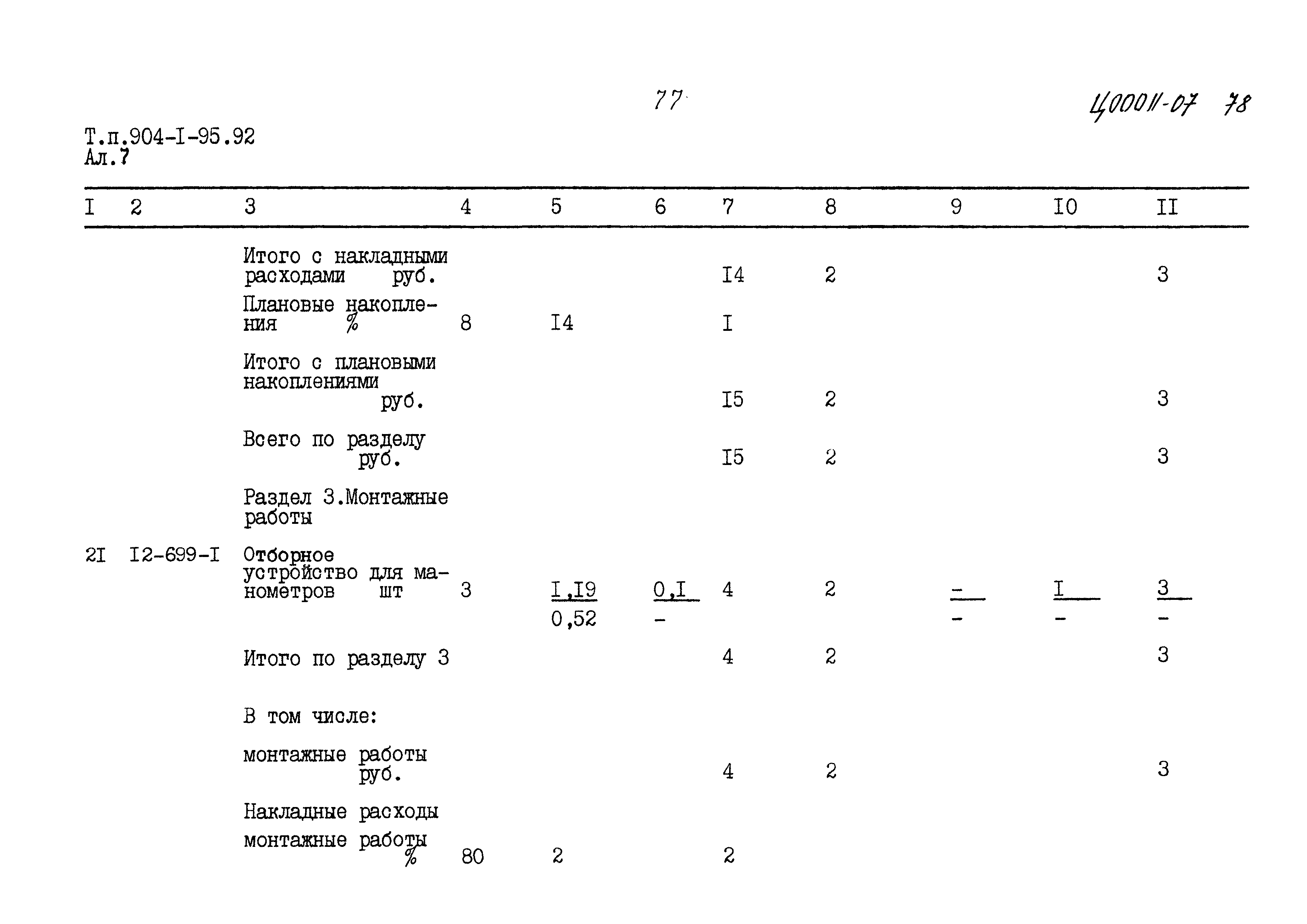 Типовой проект 904-1-95.92