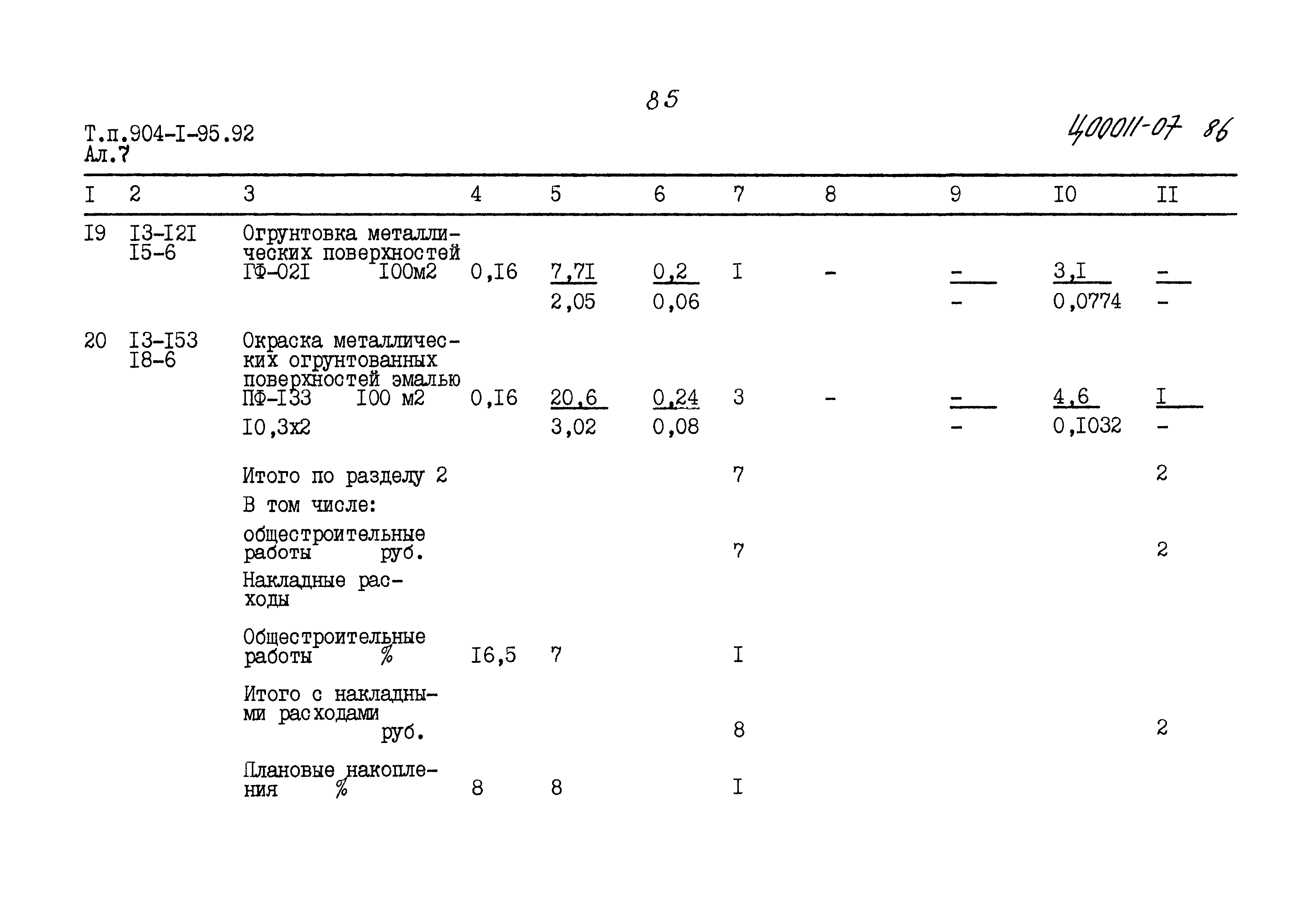 Типовой проект 904-1-95.92