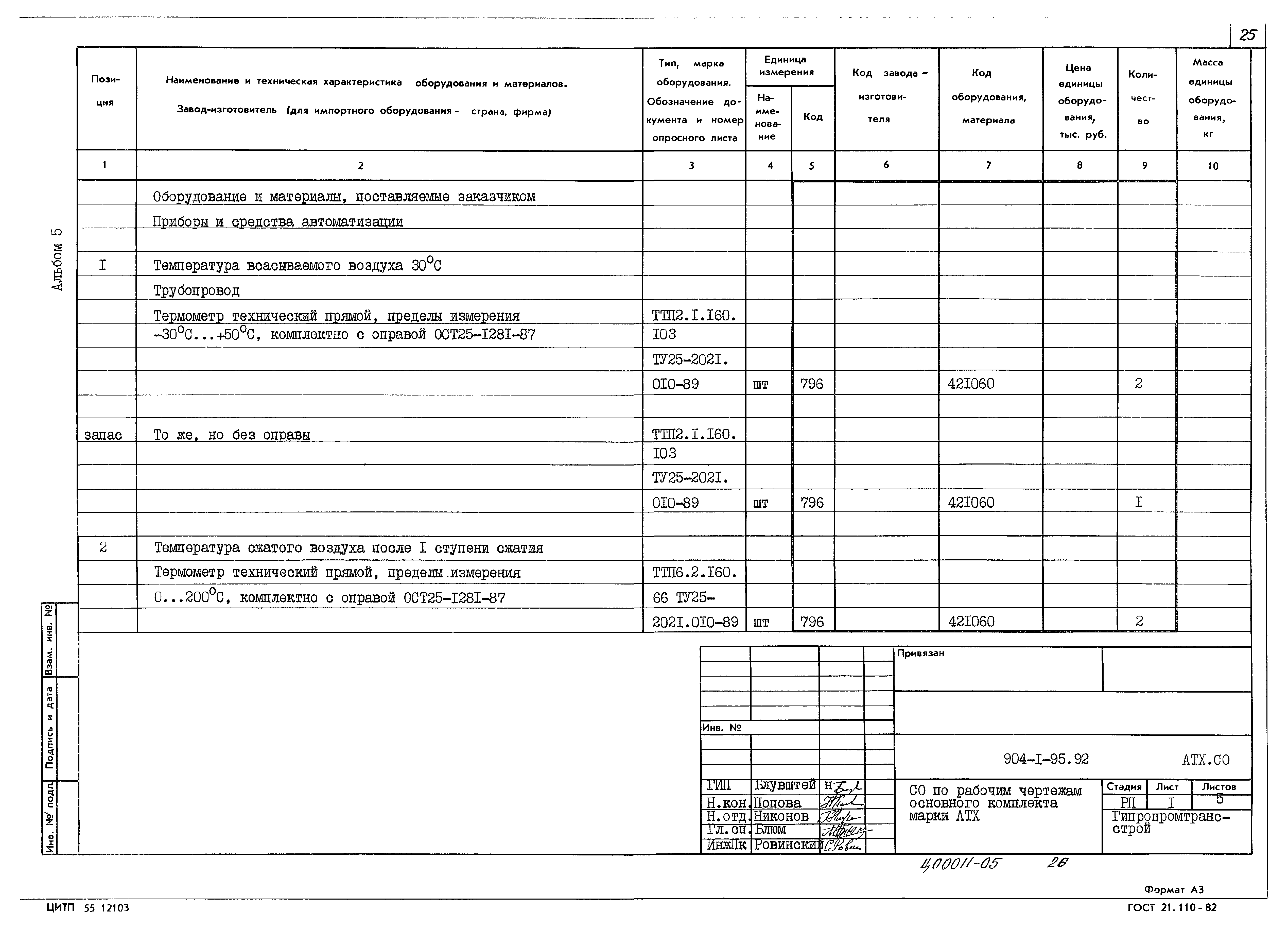 Типовой проект 904-1-95.92