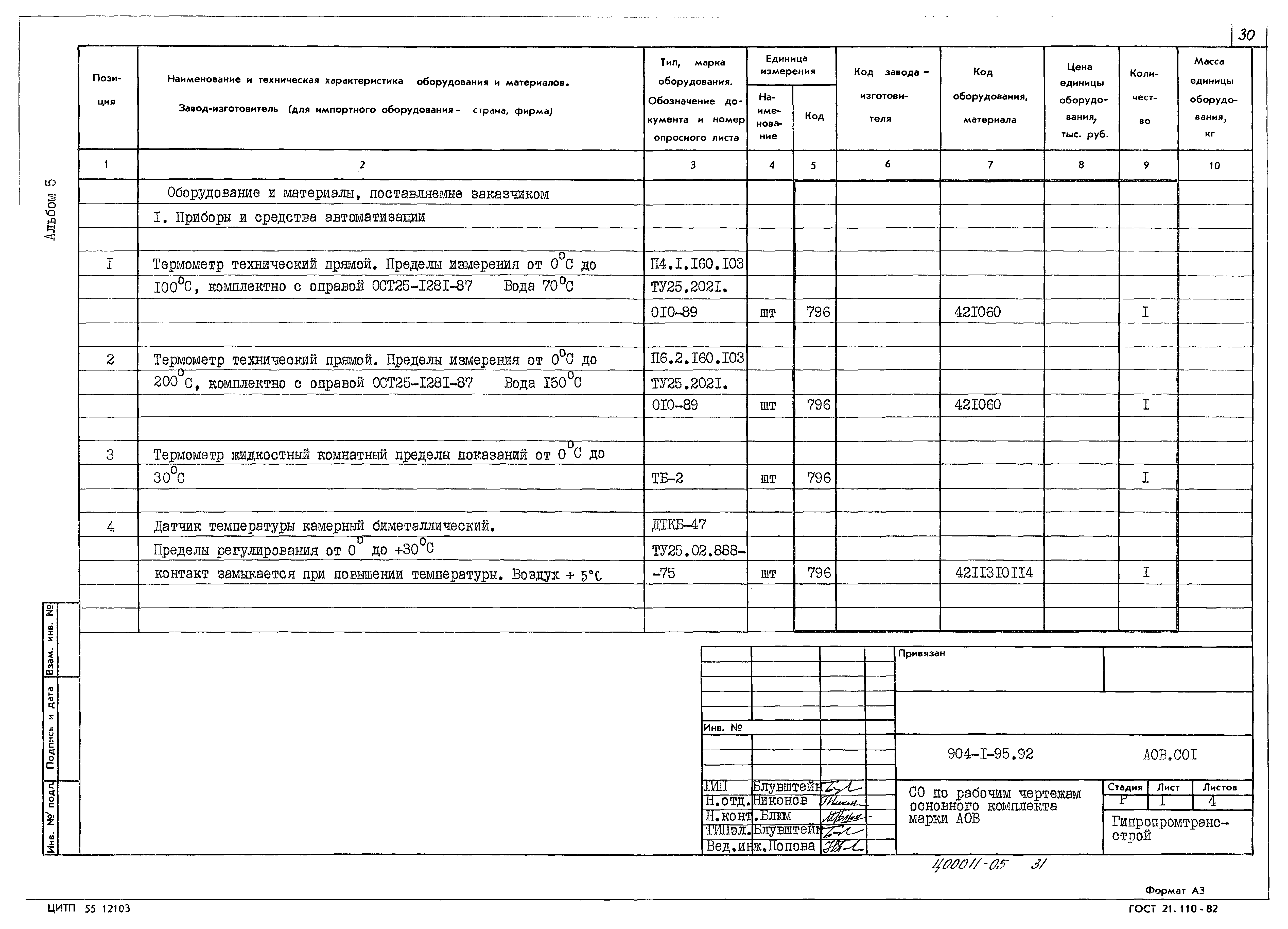 Типовой проект 904-1-95.92