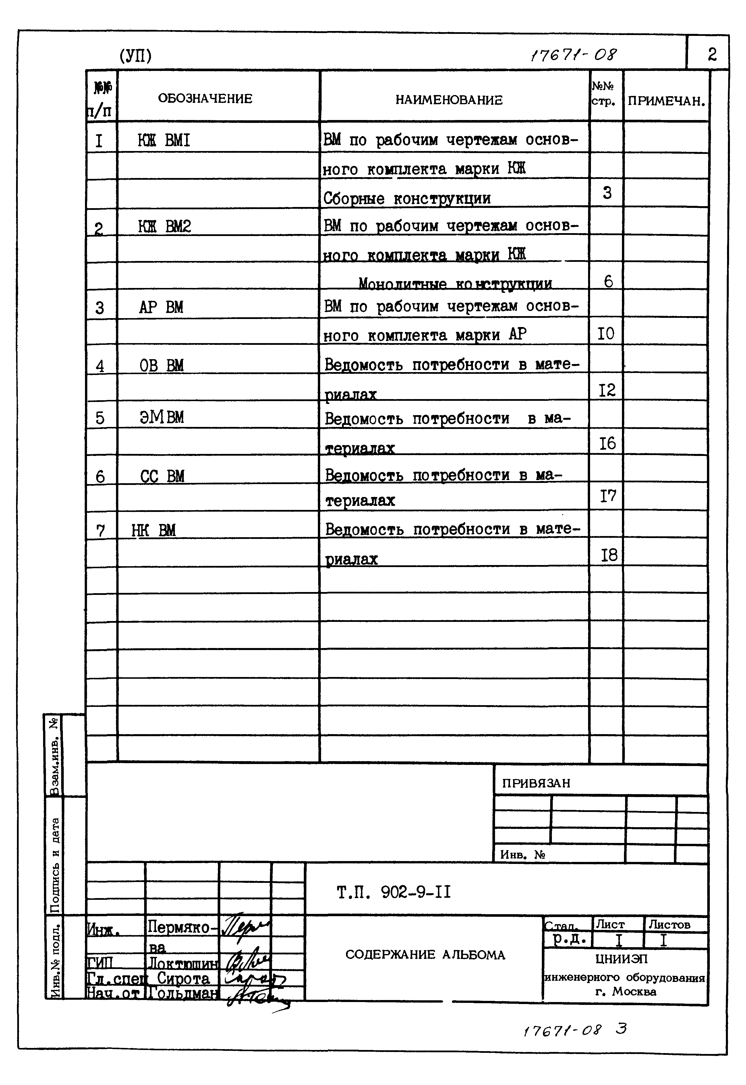Типовой проект 902-9-11