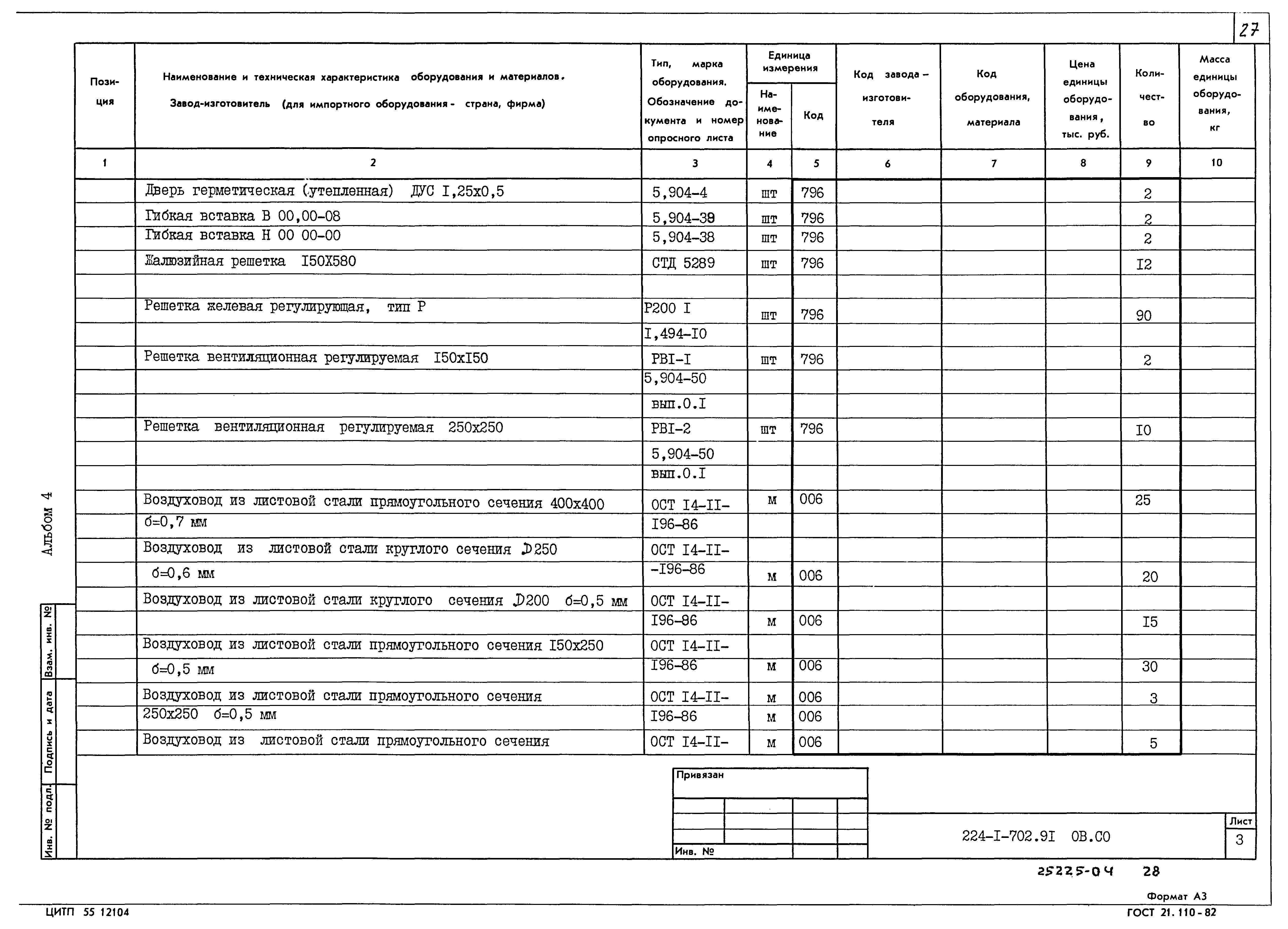 Типовой проект 224-1-702.91