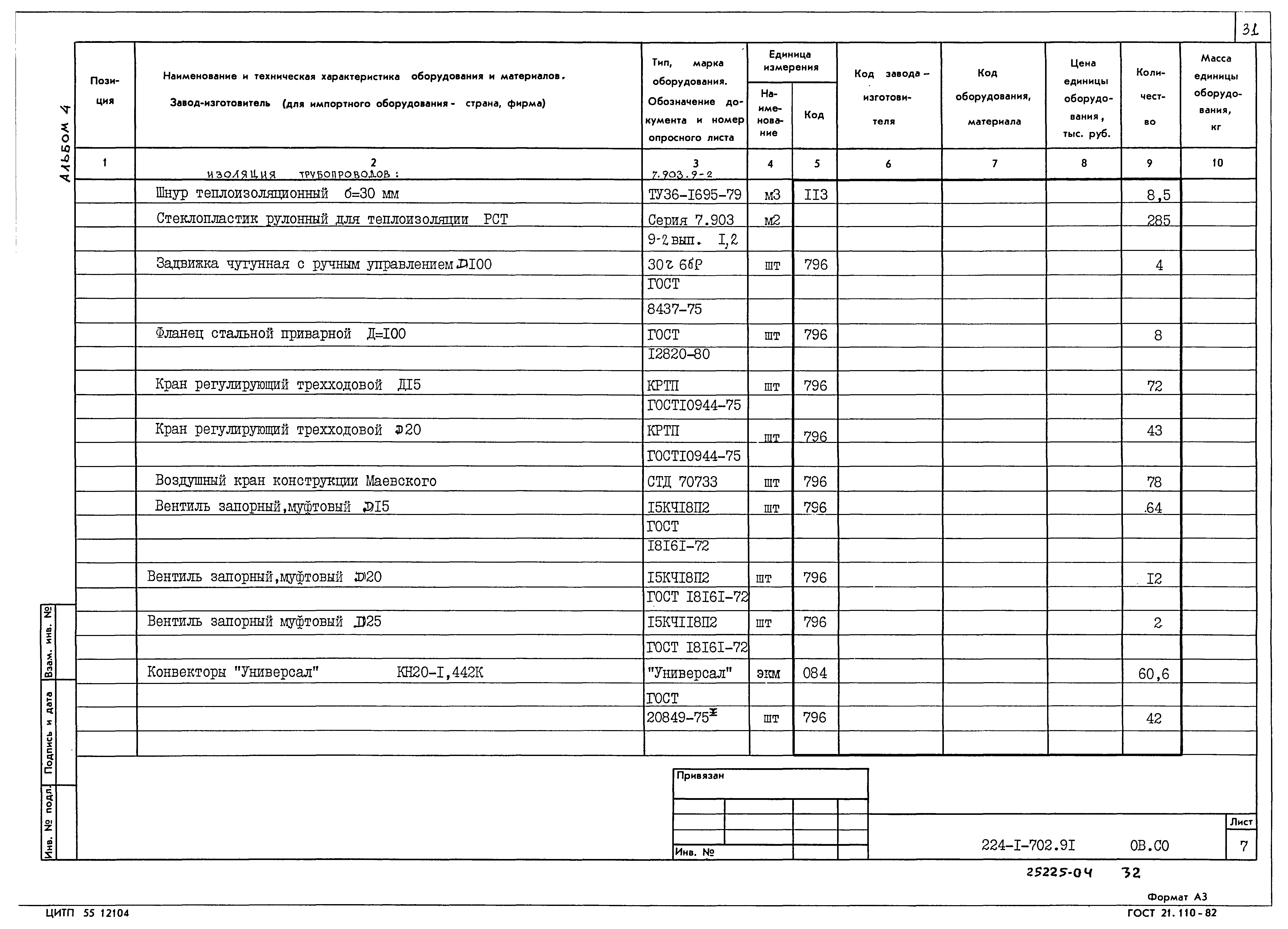 Типовой проект 224-1-702.91