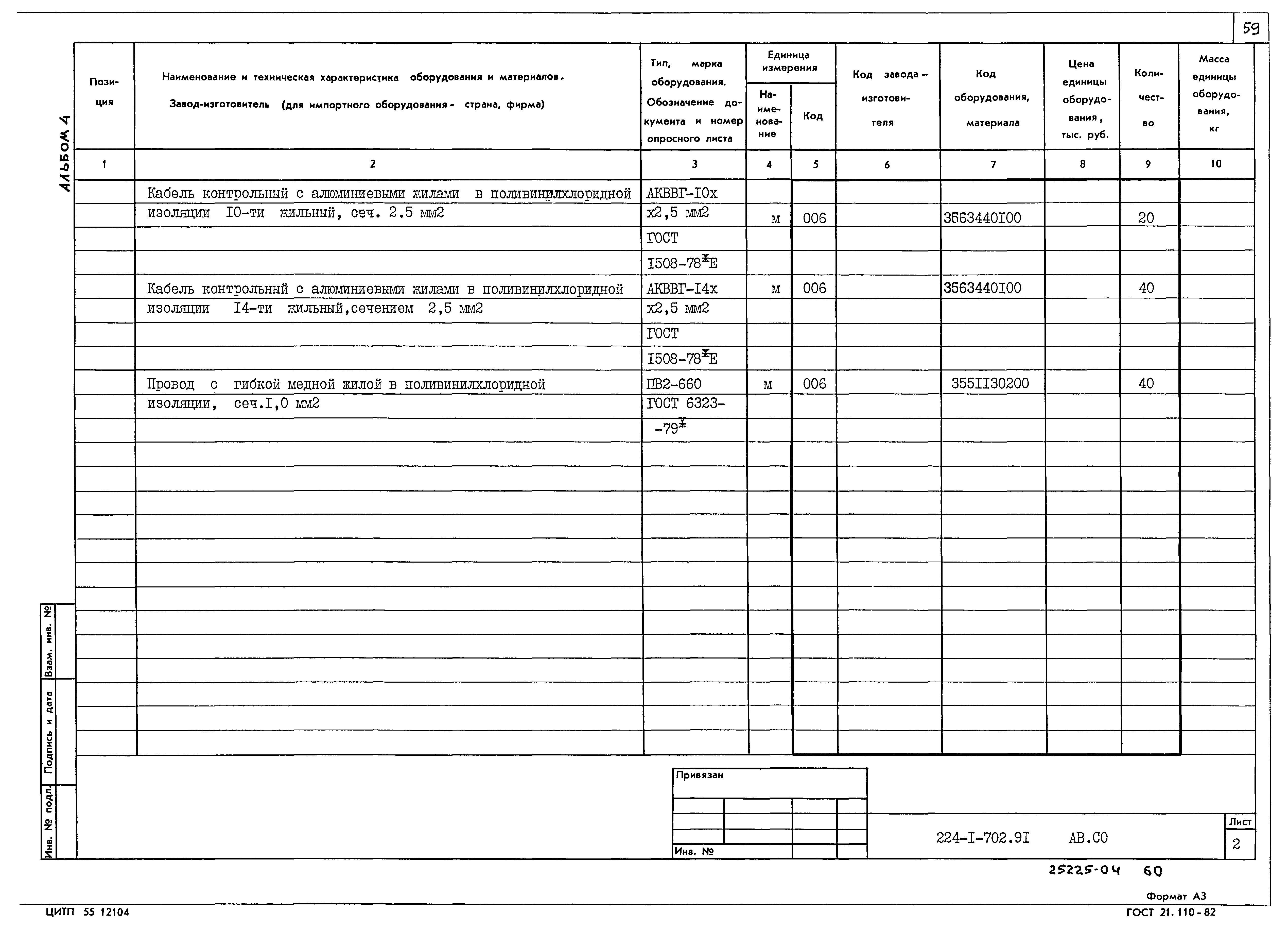 Типовой проект 224-1-702.91