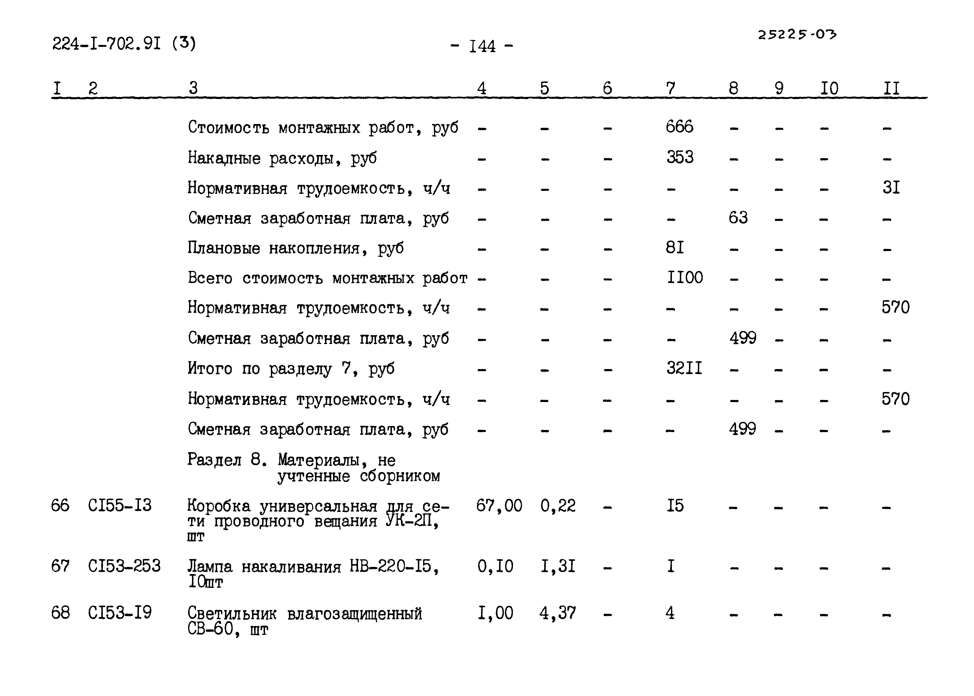 Типовой проект 224-1-702.91
