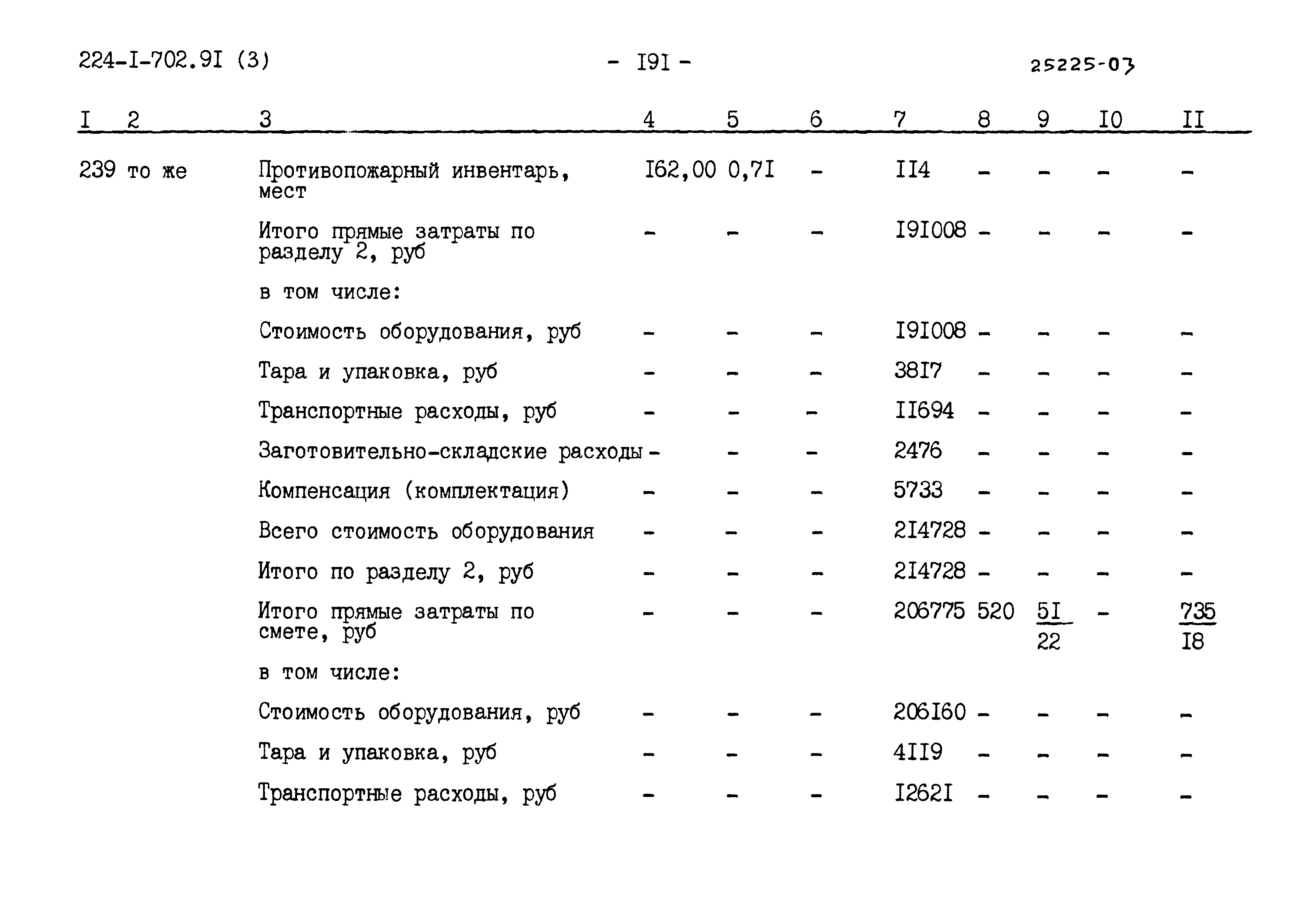 Типовой проект 224-1-702.91