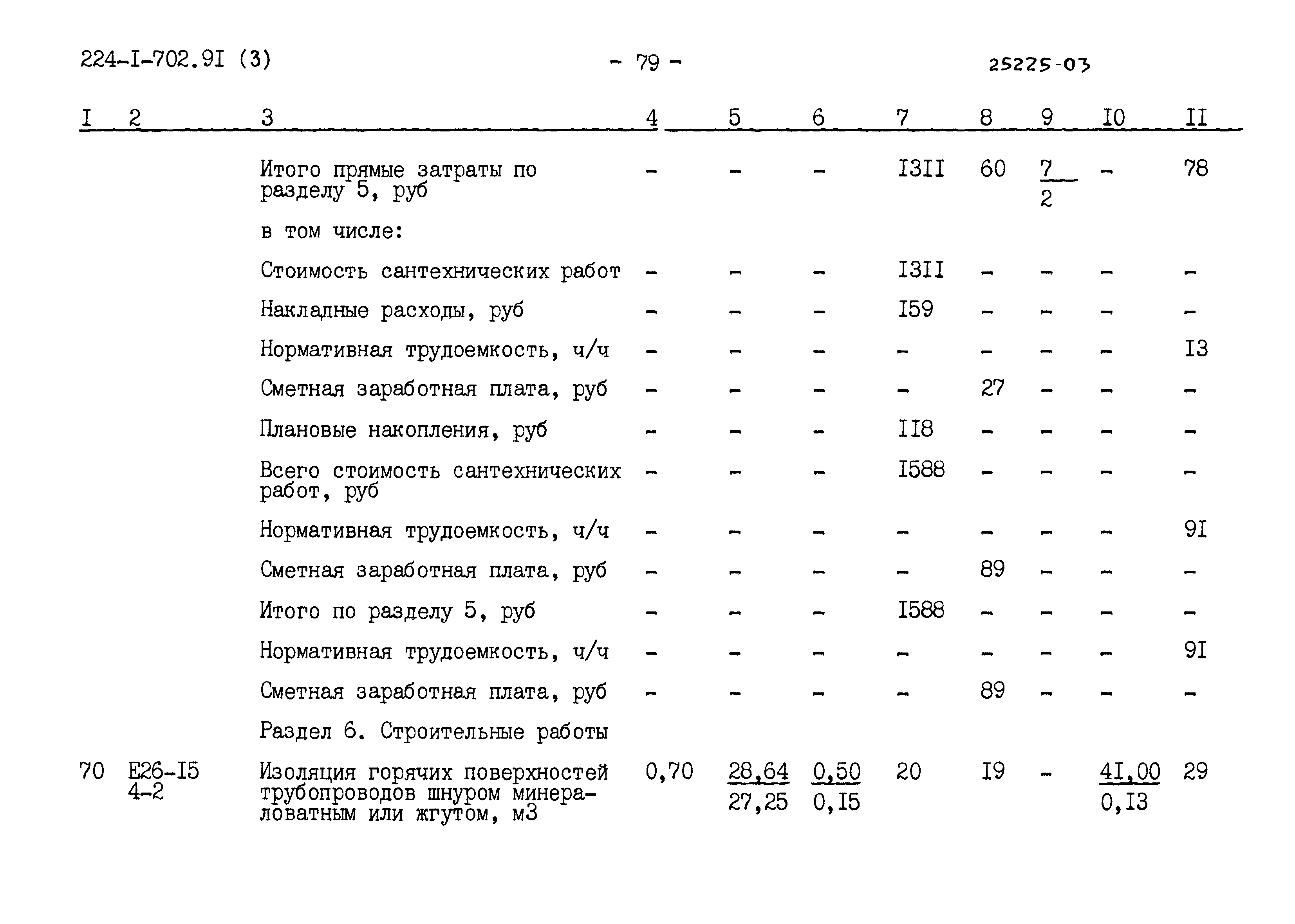 Типовой проект 224-1-702.91