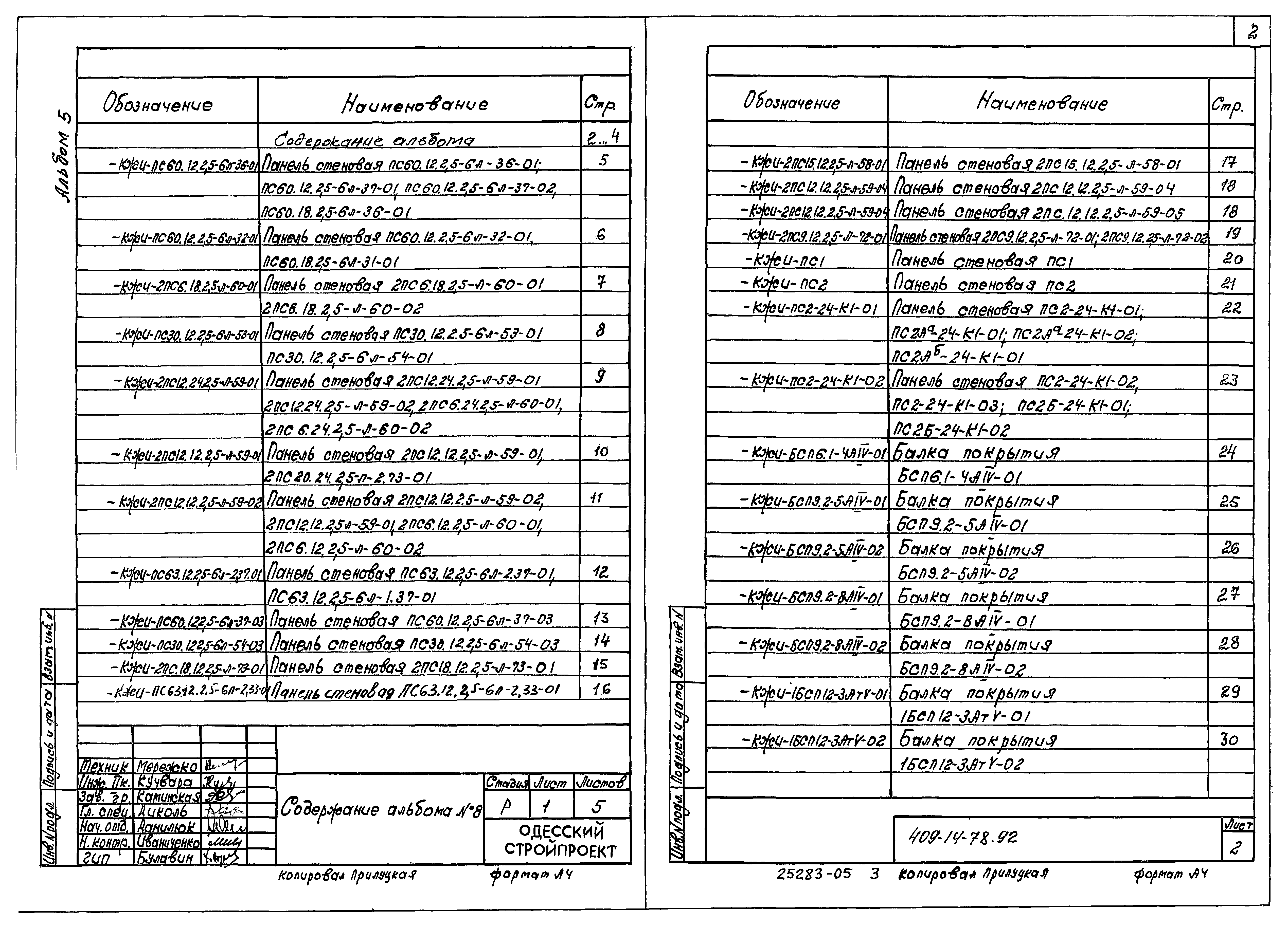 Типовой проект 409-14-77.92