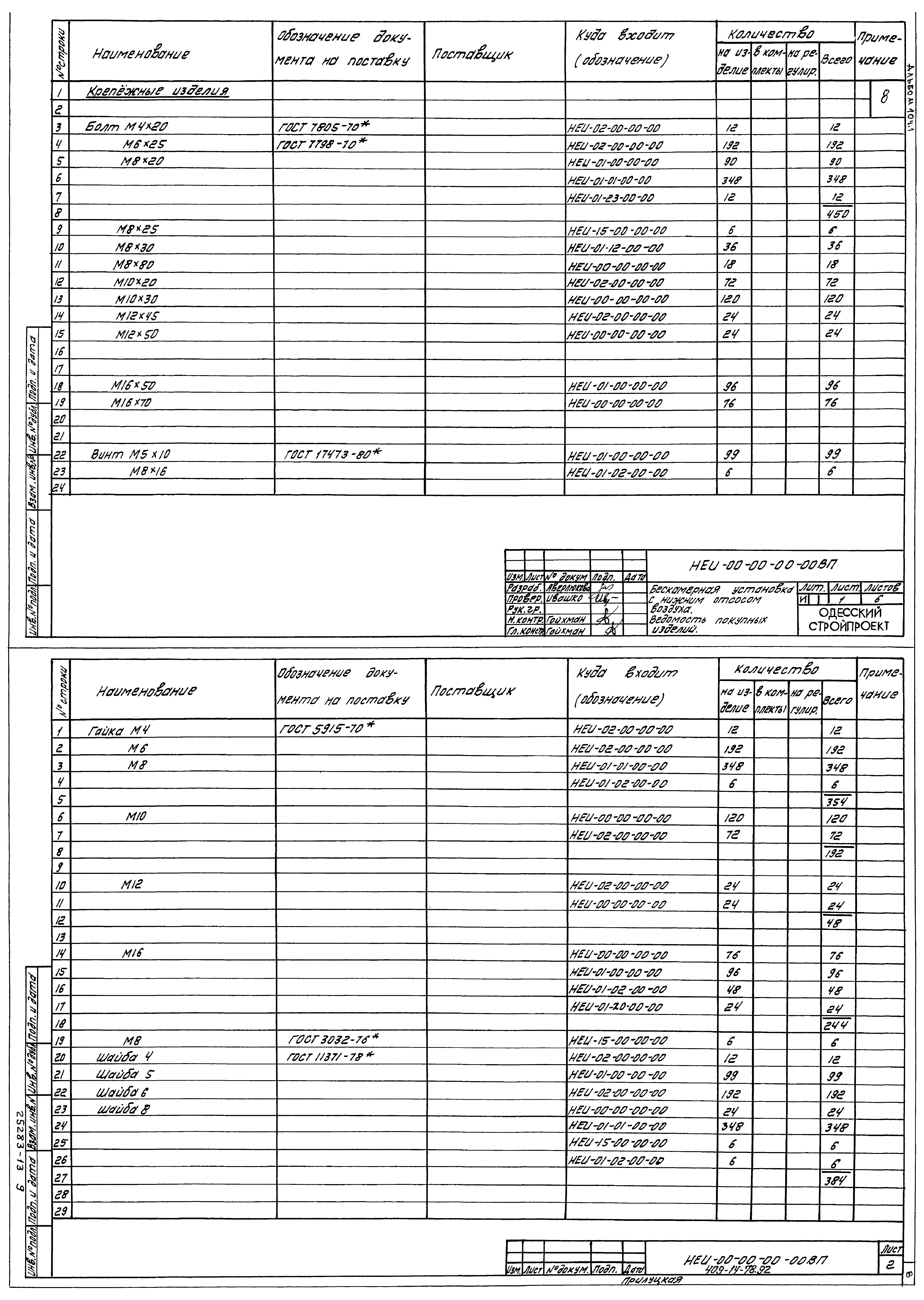 Типовой проект 409-14-78.92