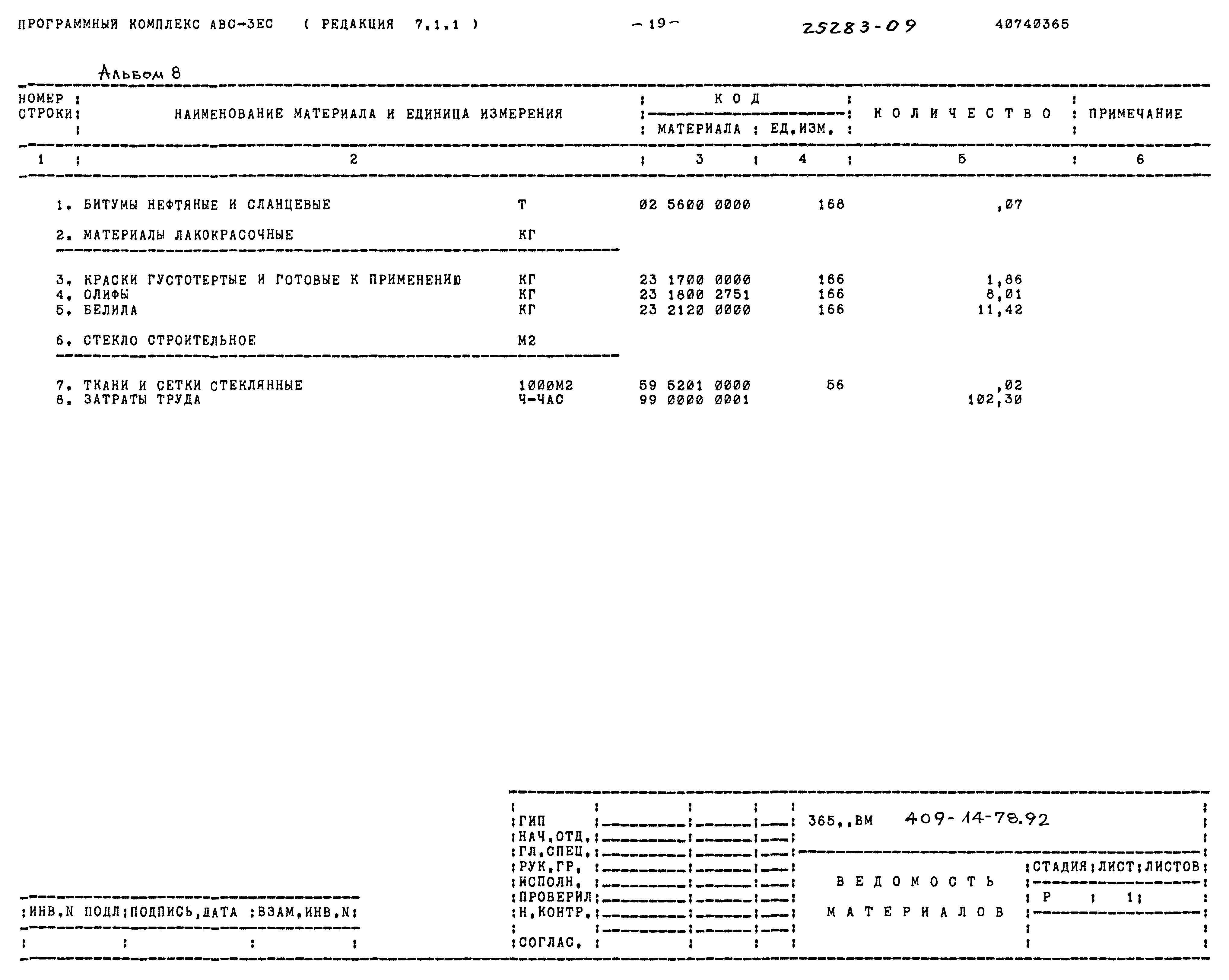 Типовой проект 409-14-78.92
