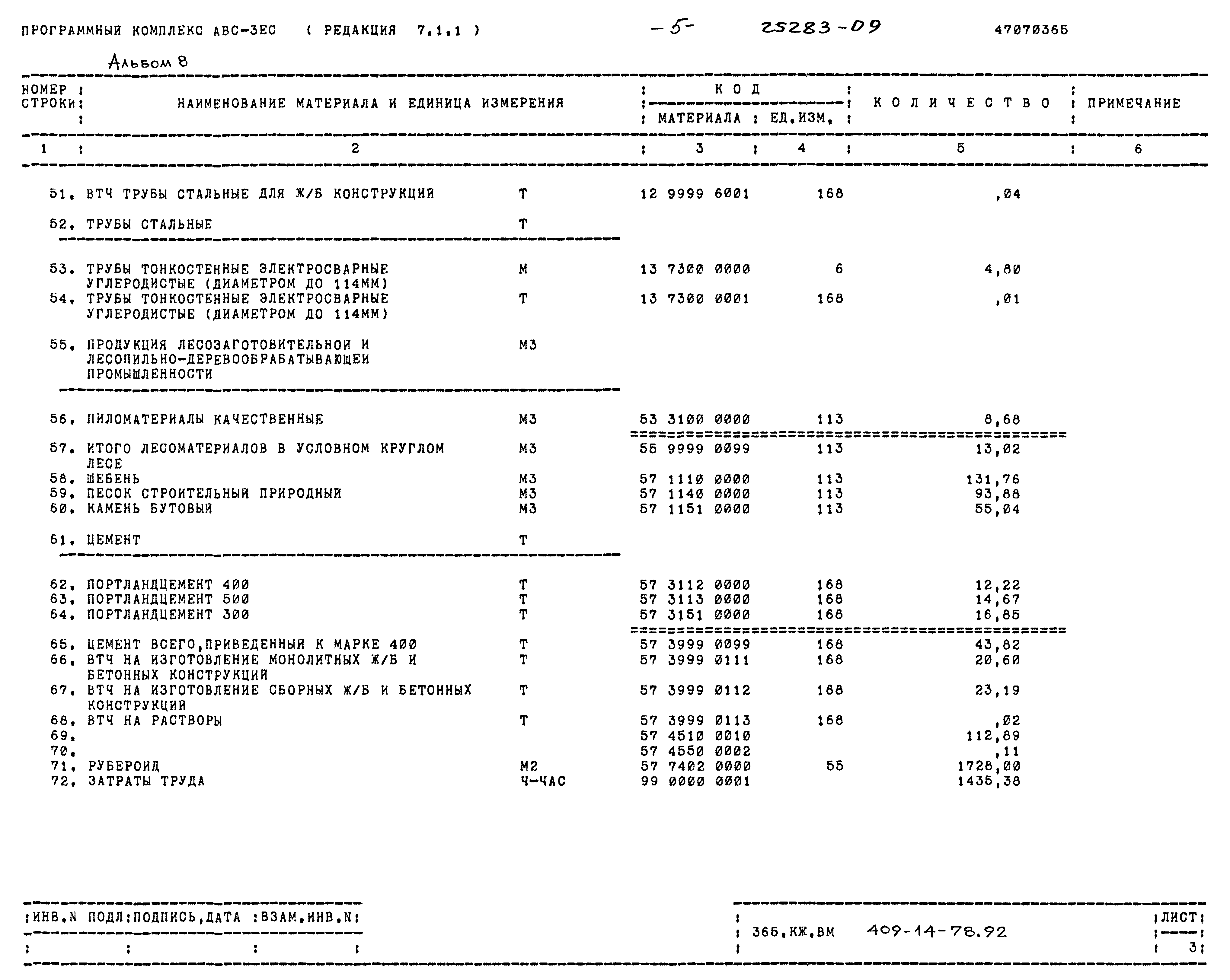 Типовой проект 409-14-78.92