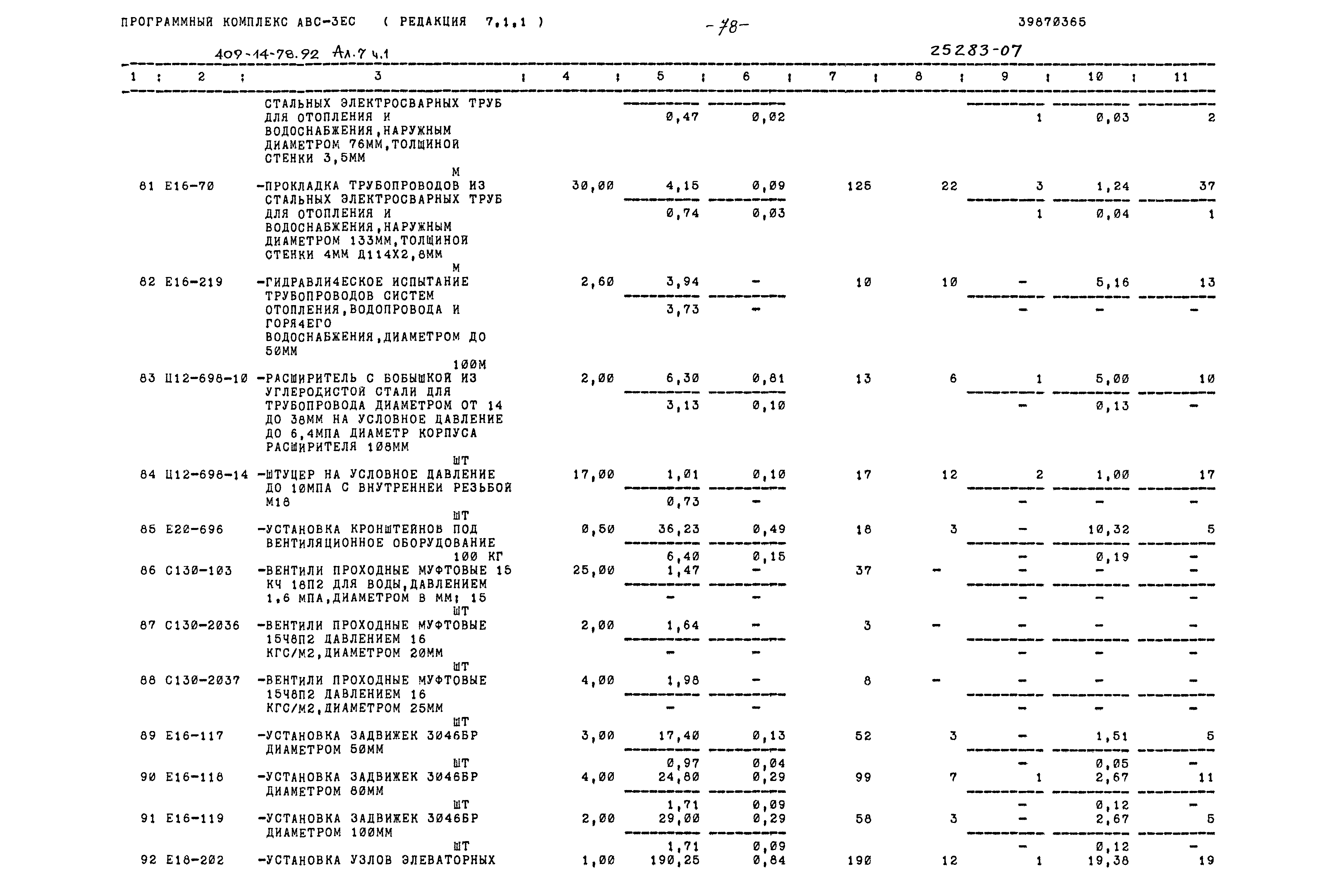 Типовой проект 409-14-78.92